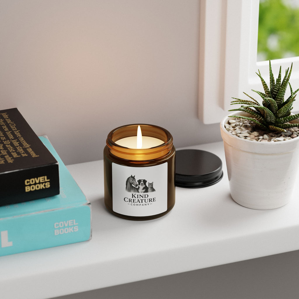 Kind Creature Scented Soy Candle — Amber Jar (Multiple Sizes)