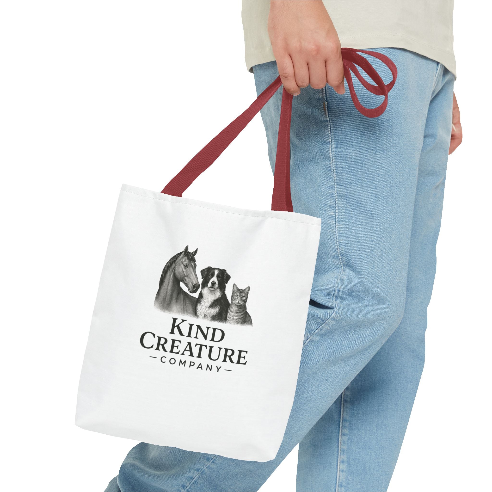 Kind Creature Company Tote Bag — Animal Lover Illustrated Tote