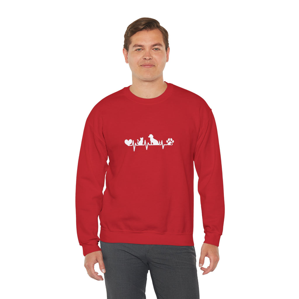 Cat-Dog Heartbeat Sweatshirt