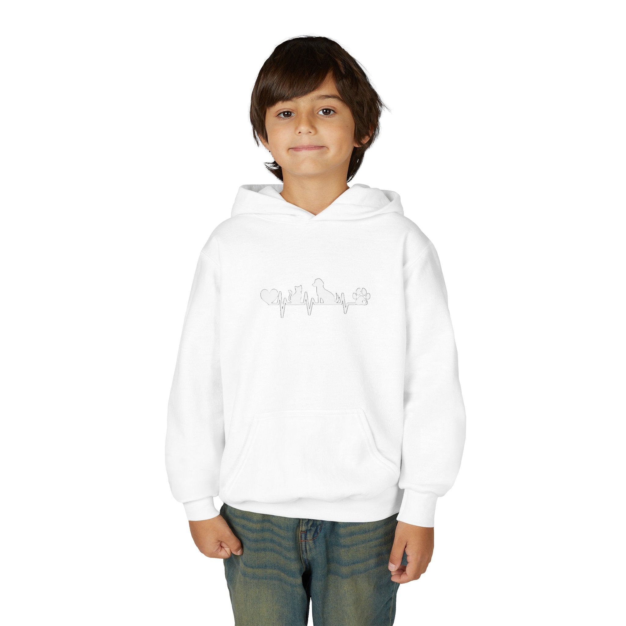 Kids Dog & Cat Heartbeat Hoodie