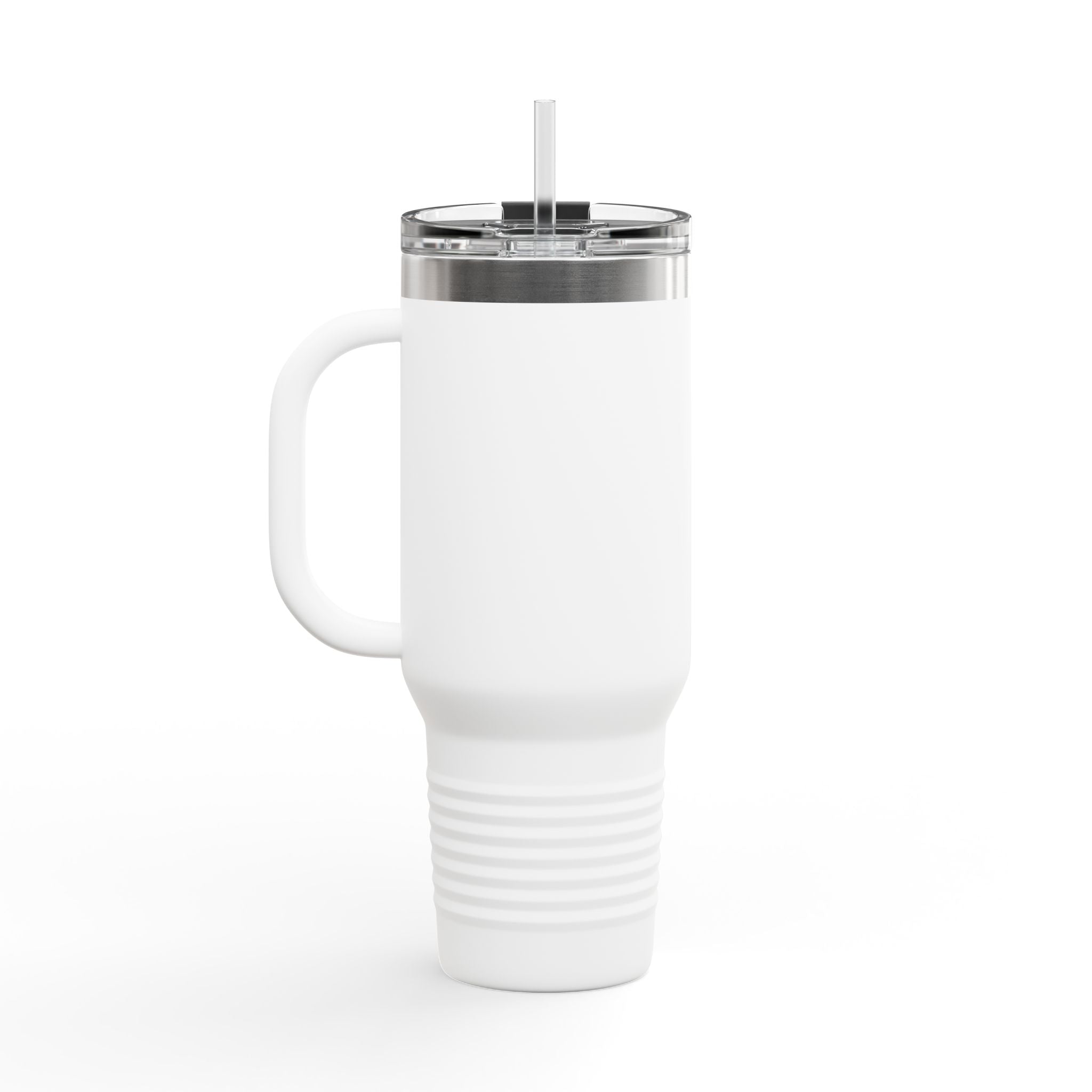 40oz Insulated Travel Mug — "Support Your Local Animal Shelter" Paw Print Design