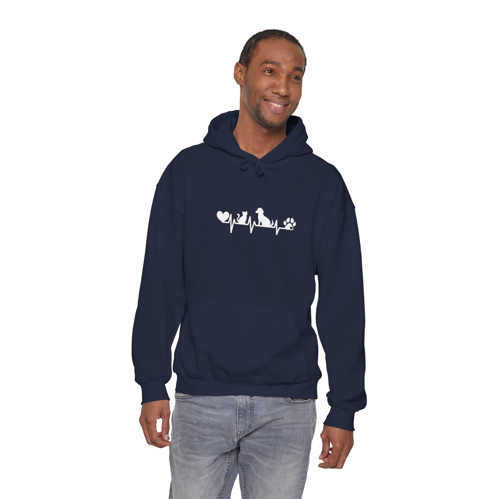 Dog-Cat Heartbeat Hoodie