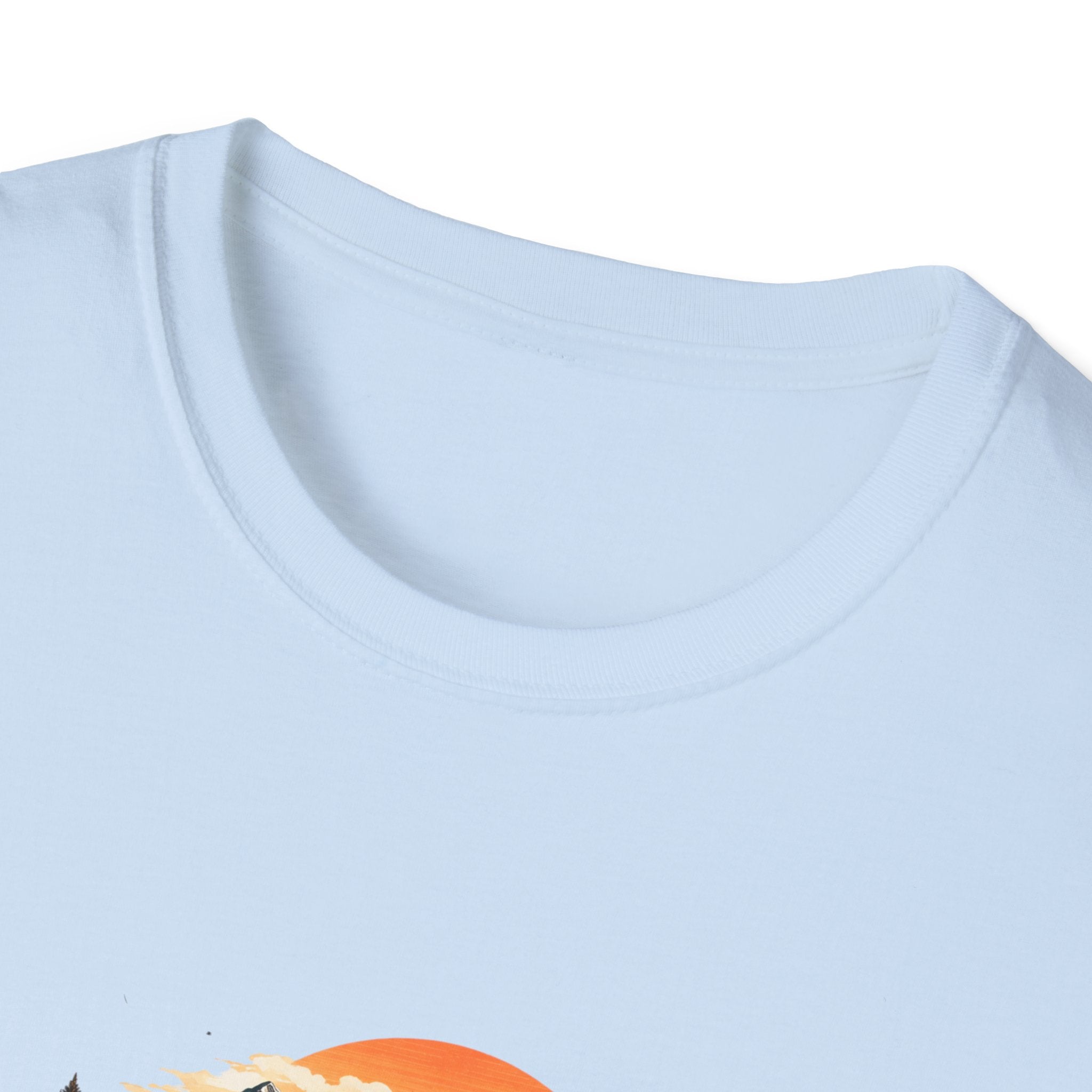 Women’s Hiking with Dog Mountain Sunset T-Shirt