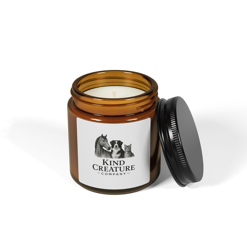 Kind Creature Scented Soy Candle — Amber Jar (Multiple Sizes)