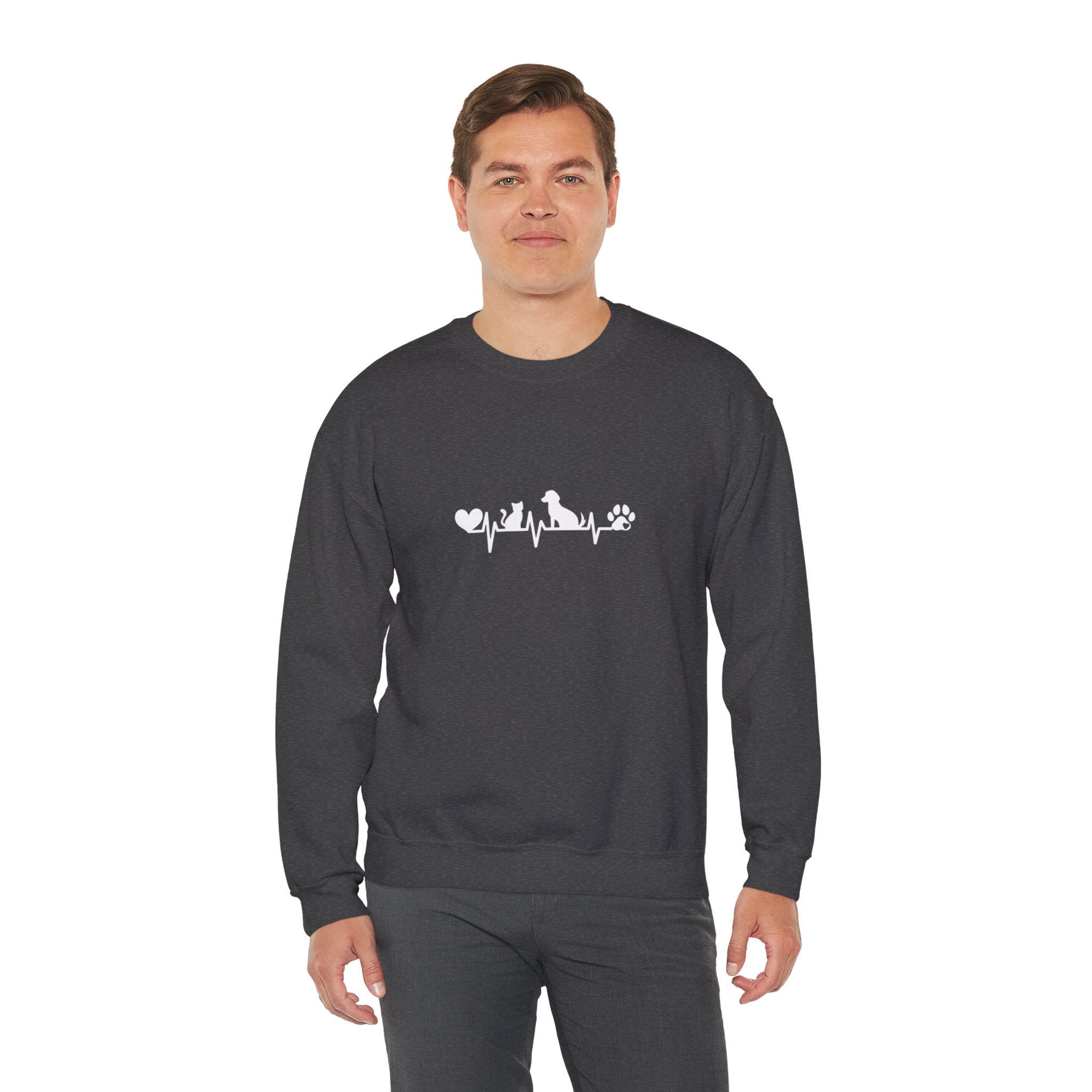 Cat-Dog Heartbeat Sweatshirt