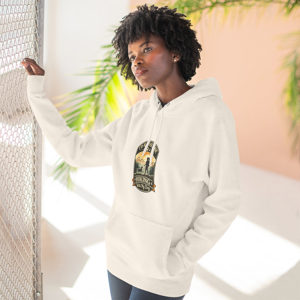 Hiking dog Hoodie — Adventure Awaits Fleece Pullover