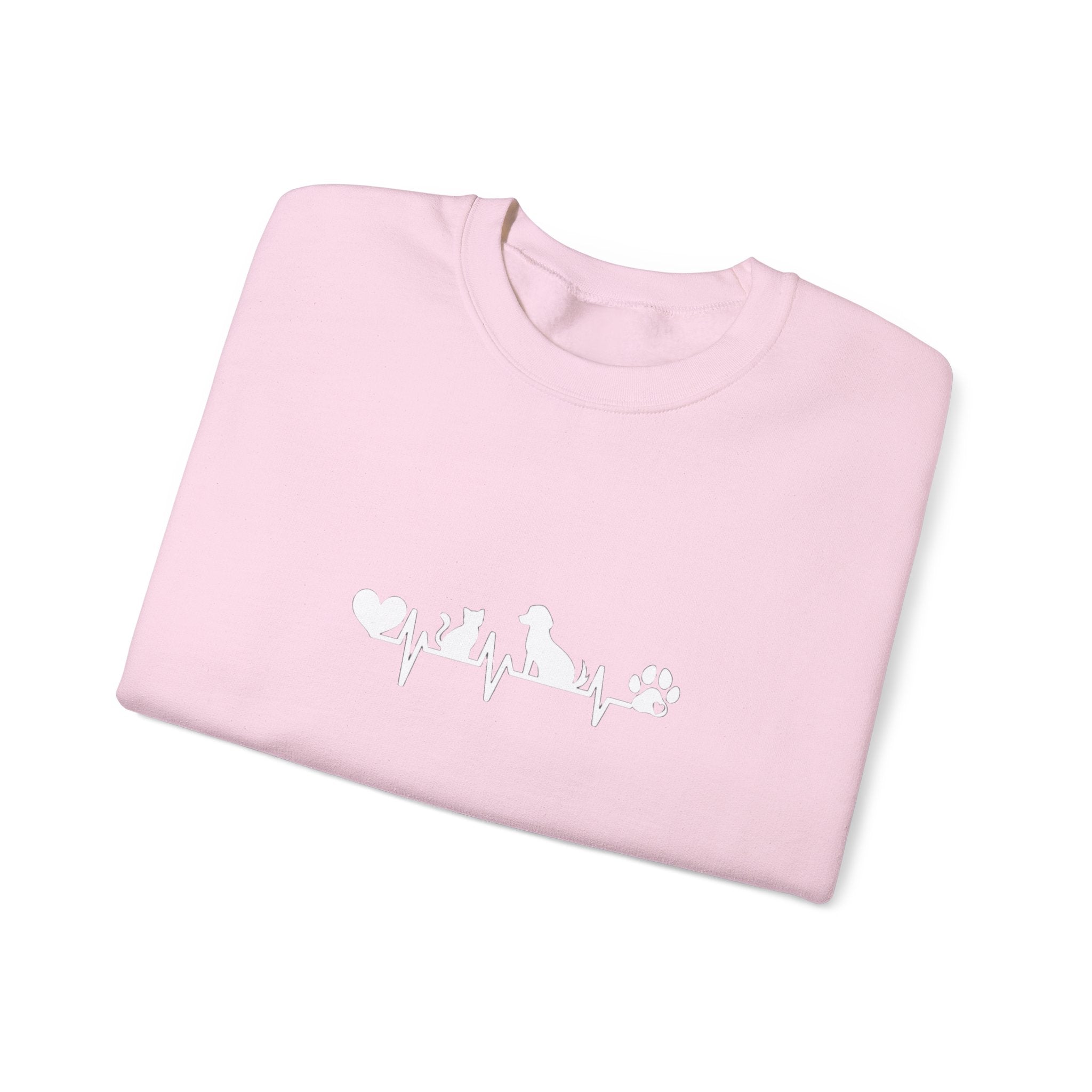 Cat-Dog Heartbeat Sweatshirt