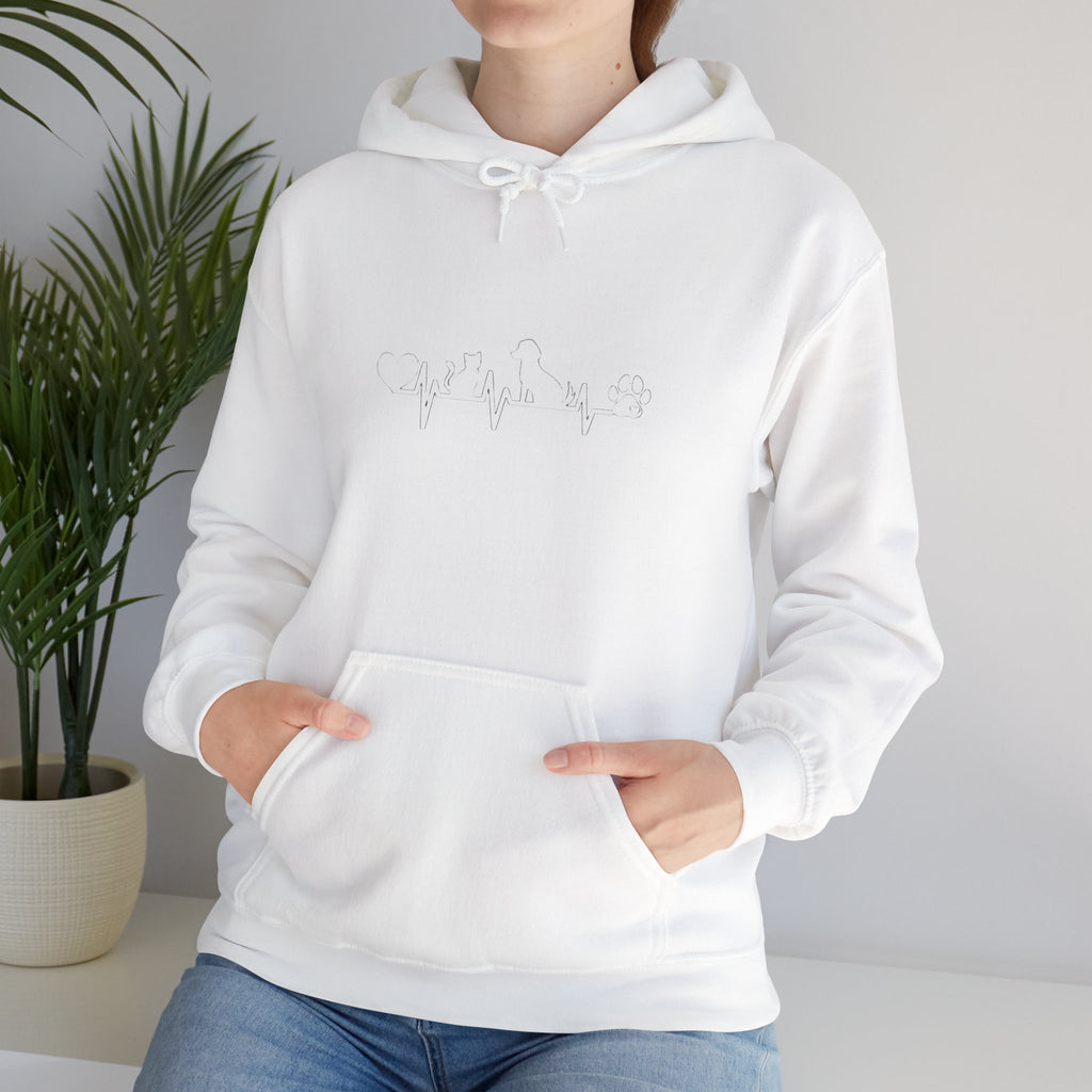 Dog-Cat Heartbeat Hoodie