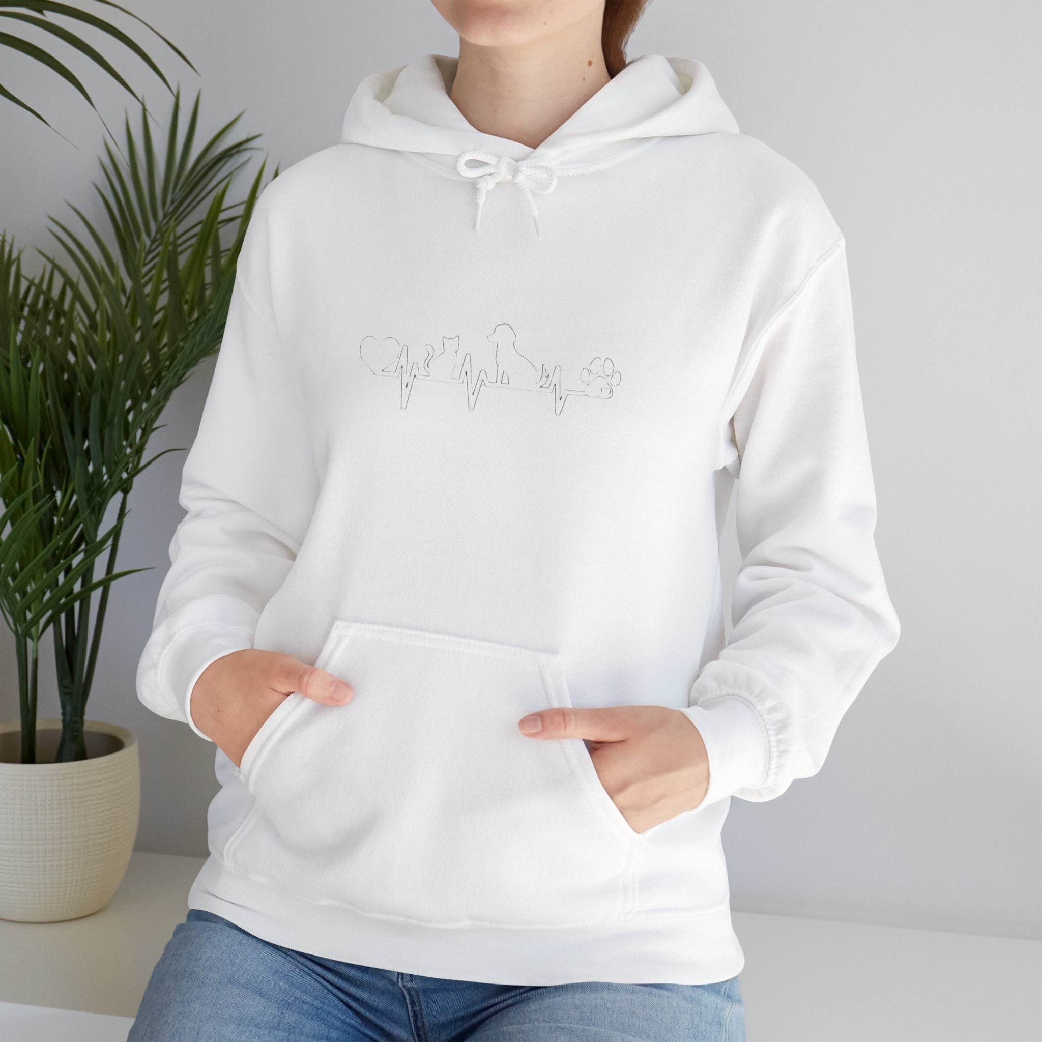 Dog-Cat Heartbeat Hoodie