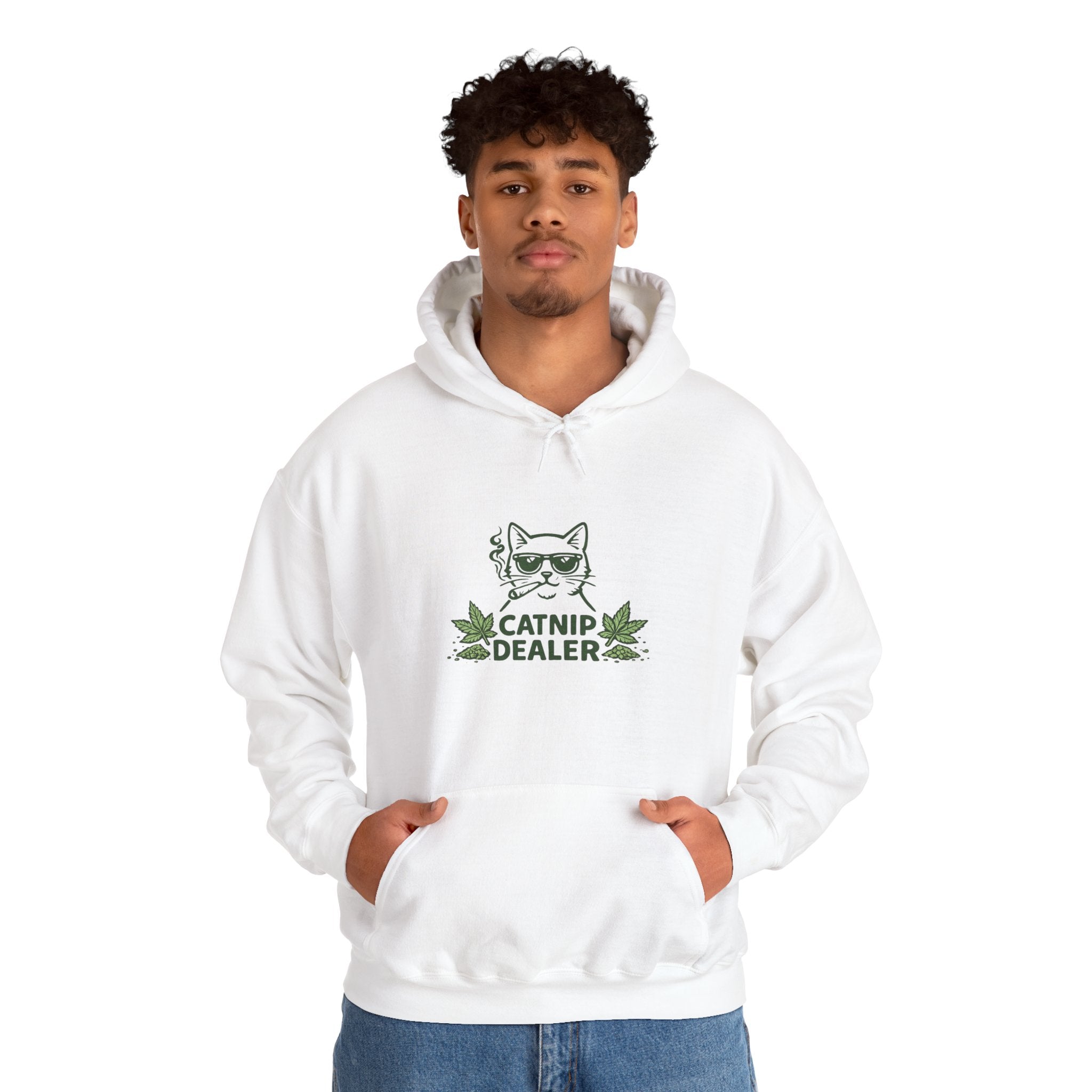 Funny Catnip Dealer Hoodie — Cat Lover Graphic Hoodie