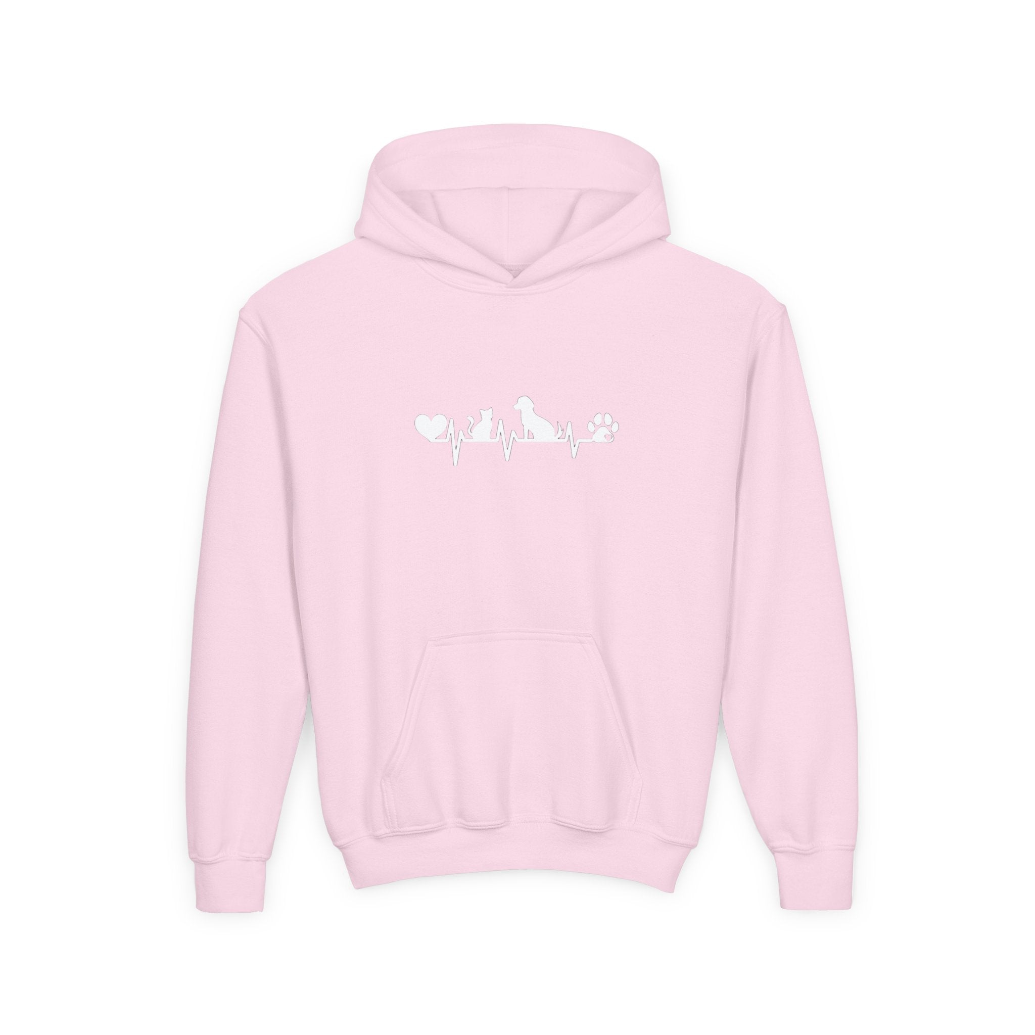 Kids Dog & Cat Heartbeat Hoodie