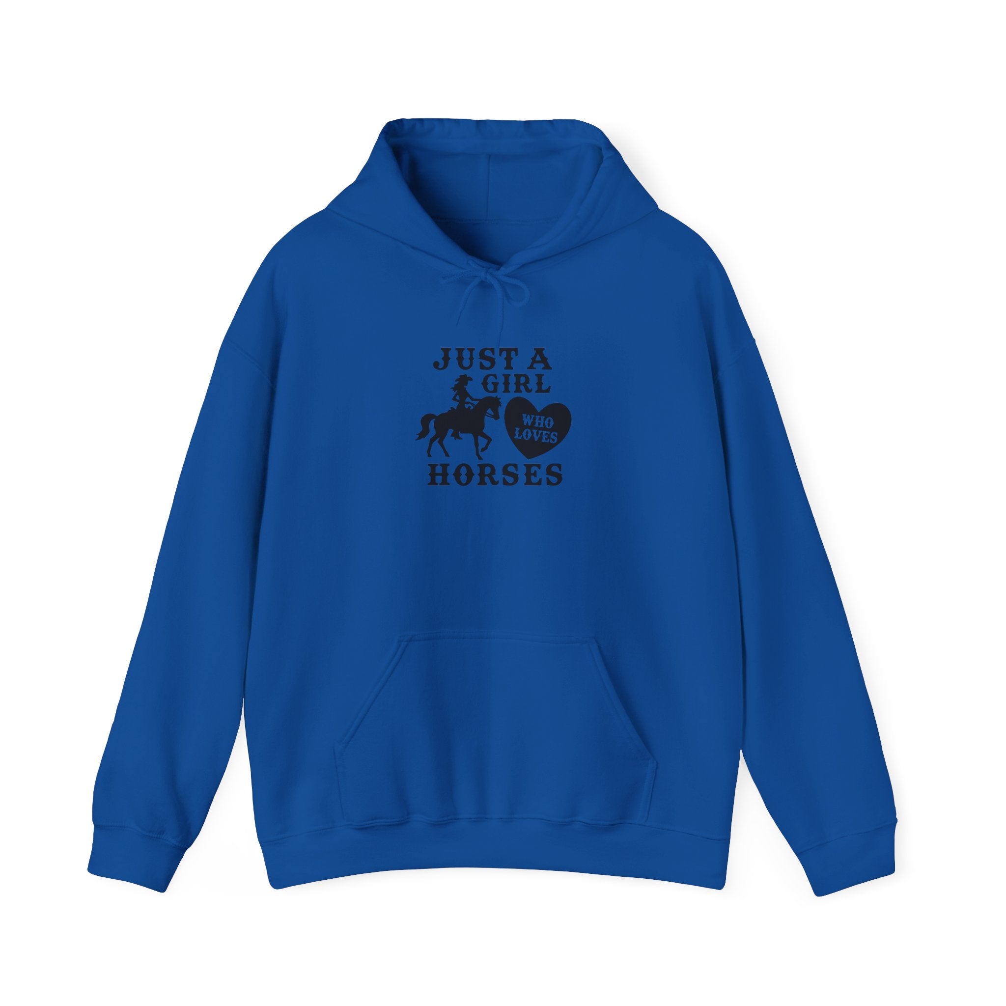 Just a Girl Who Loves Horses Hoodie — Women's Equestrian Sweatshirt