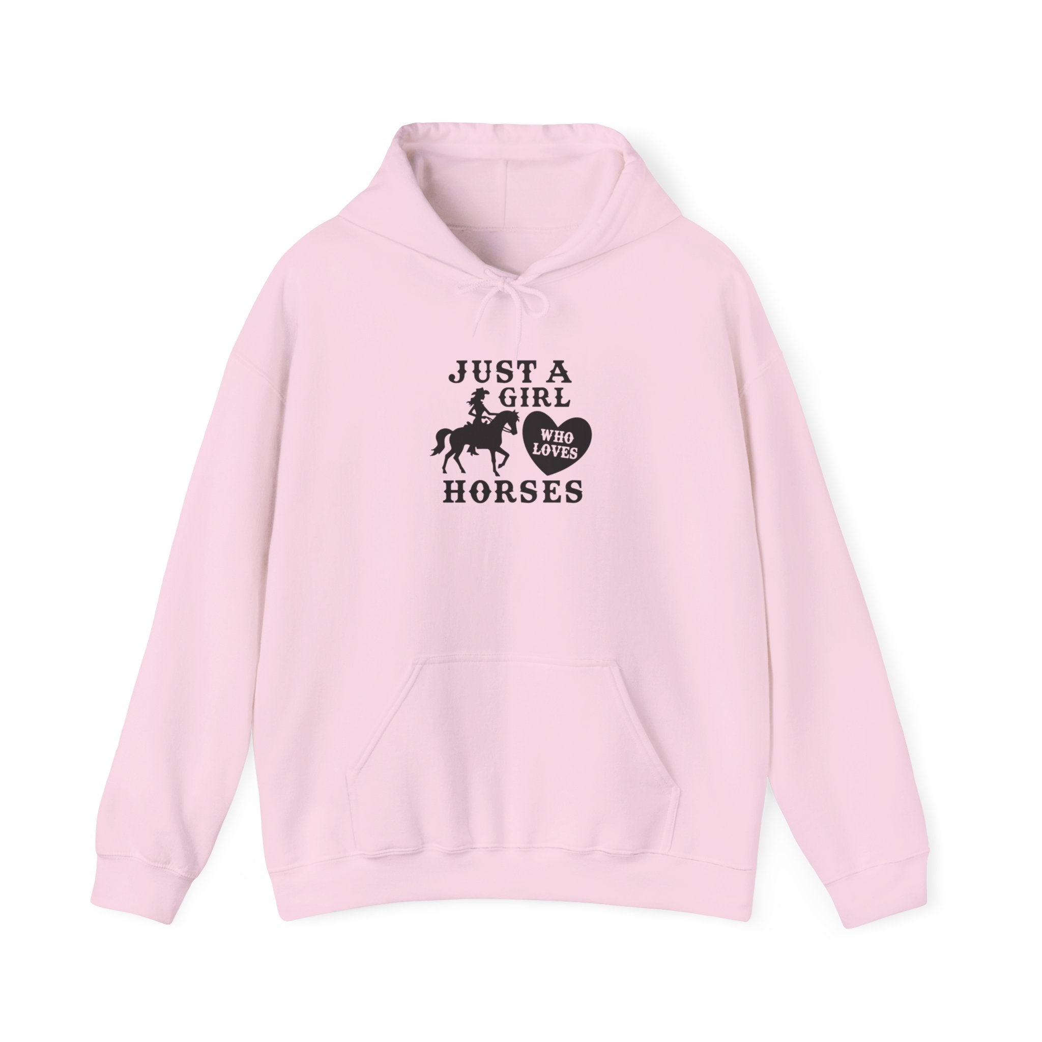 Just a Girl Who Loves Horses Hoodie — Women's Equestrian Sweatshirt