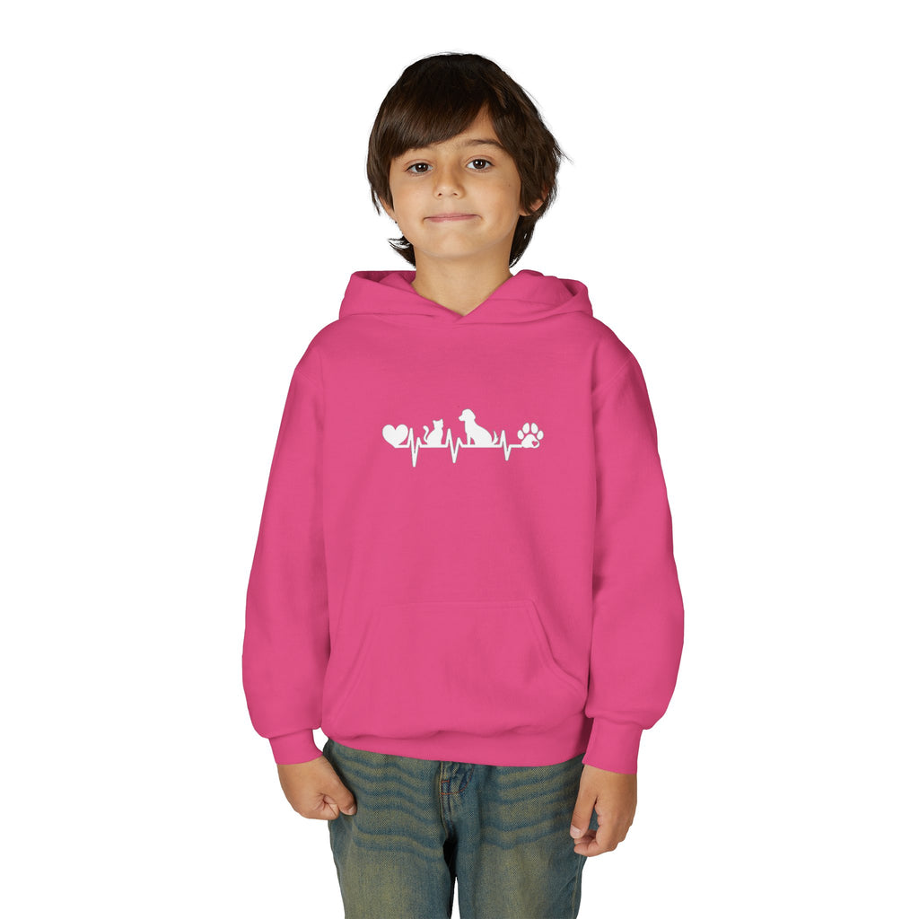 Kids Dog & Cat Heartbeat Hoodie