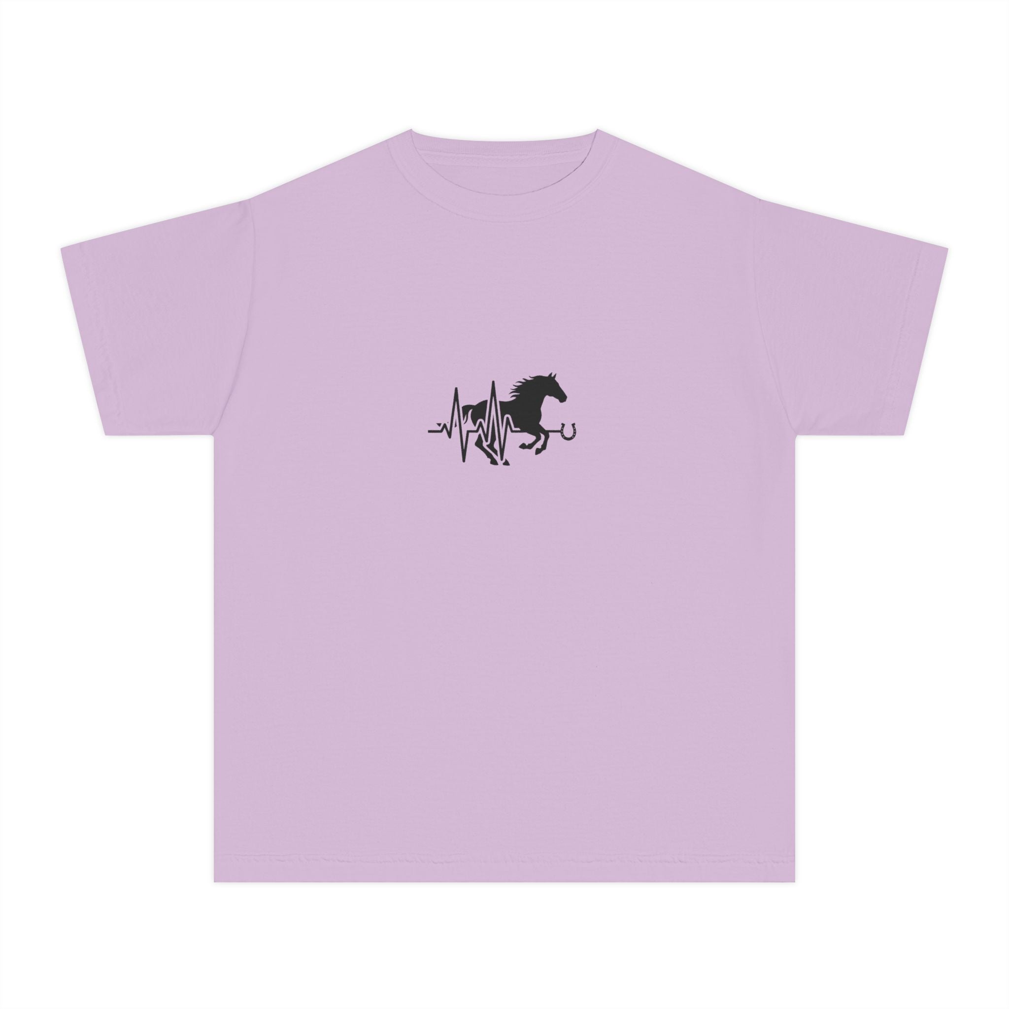 Youth Tee — Horse Heartbeat Silhouette Graphic