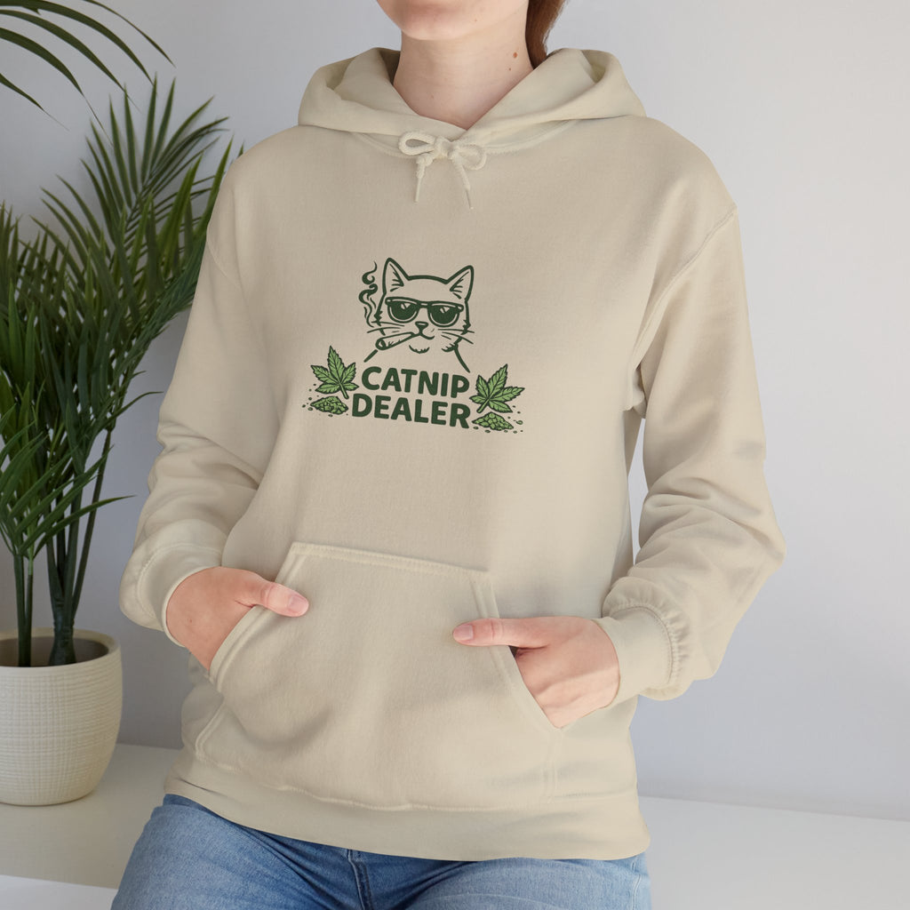 Funny Catnip Dealer Hoodie — Cat Lover Graphic Hoodie