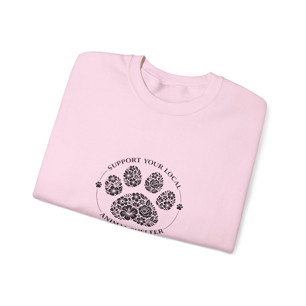 Paw Print Sweatshirt Support your Local Animal Shelter