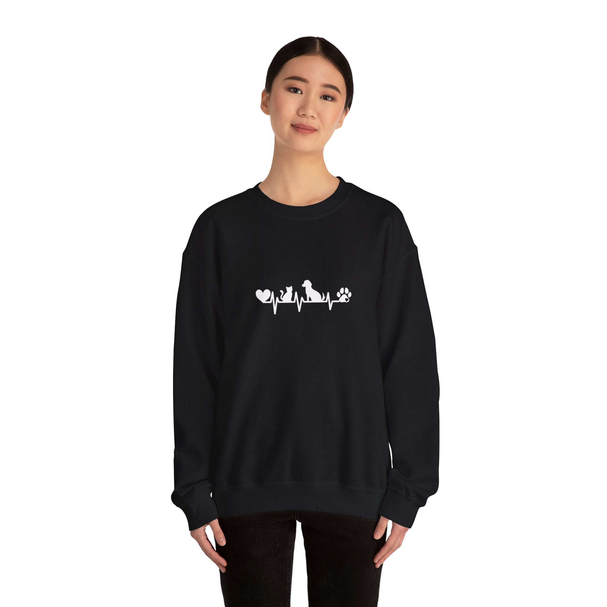 Cat-Dog Heartbeat Sweatshirt