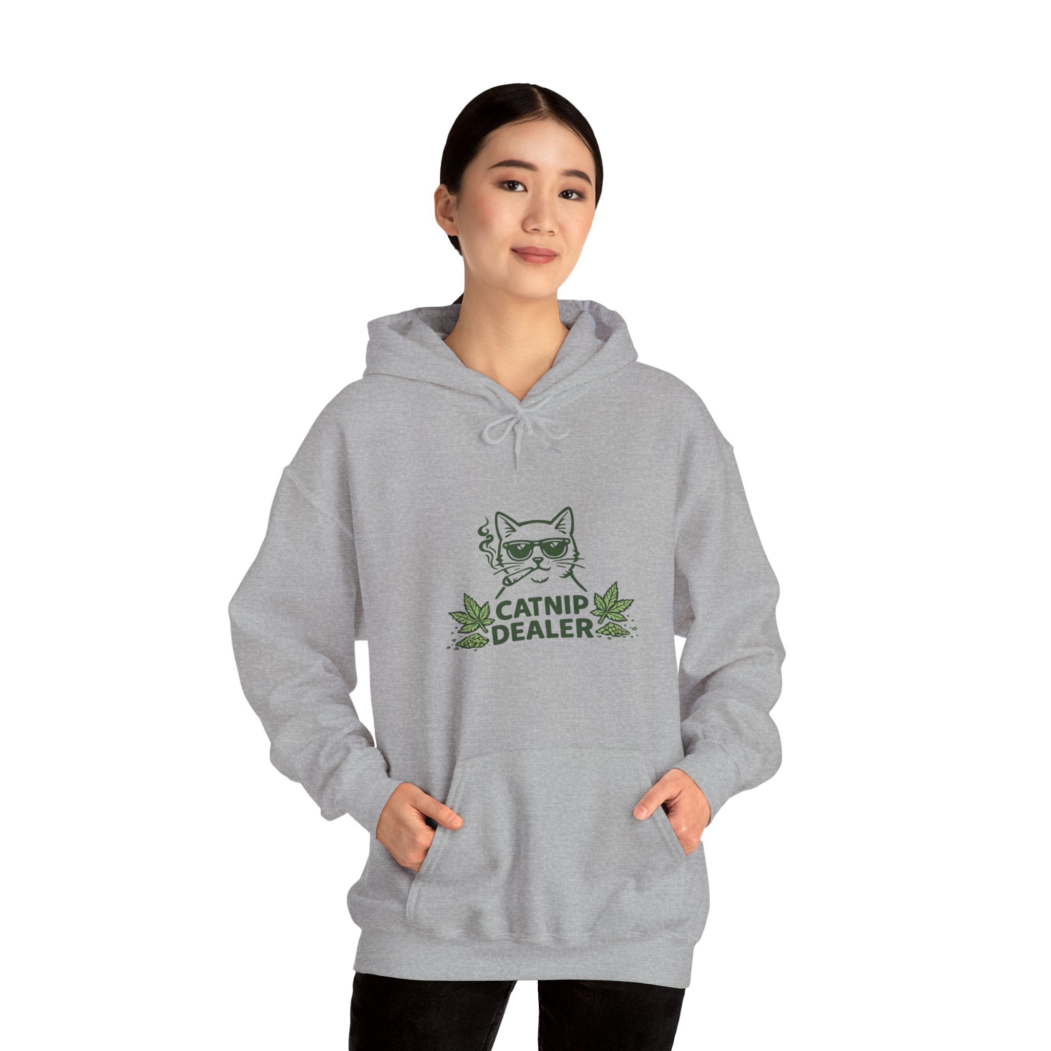Funny Catnip Dealer Hoodie — Cat Lover Graphic Hoodie