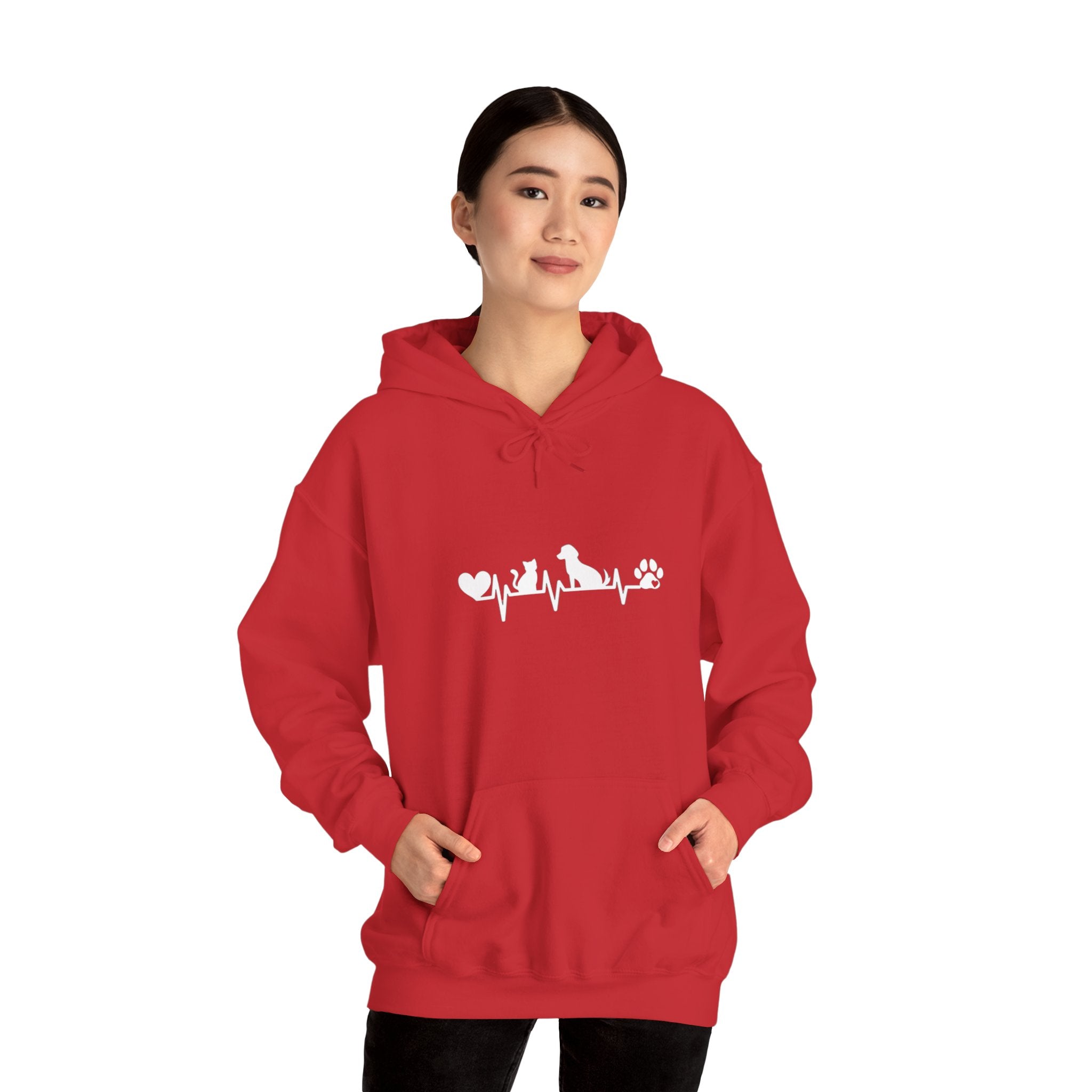 Dog-Cat Heartbeat Hoodie