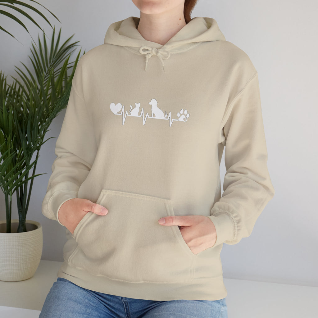 Dog-Cat Heartbeat Hoodie