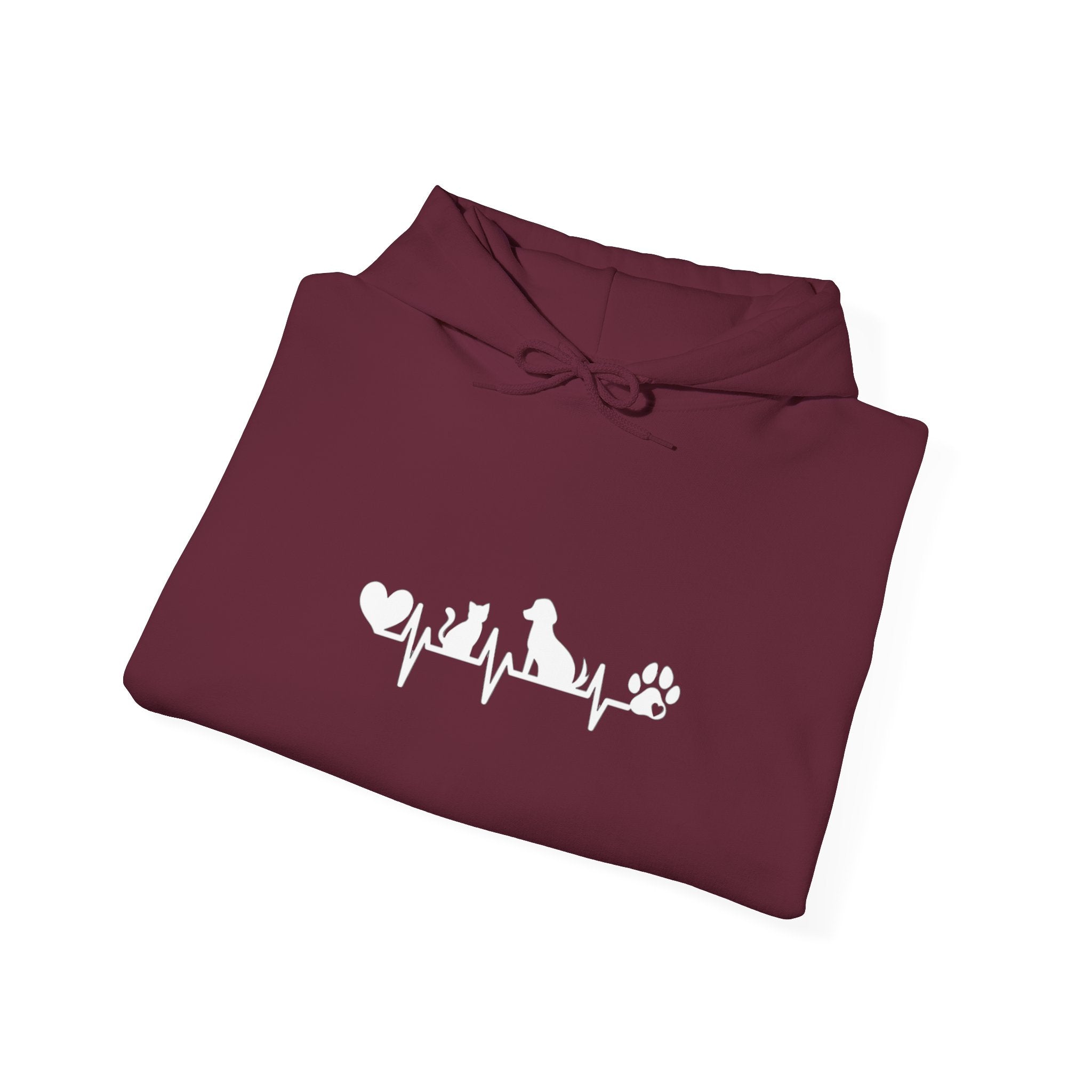 Dog-Cat Heartbeat Hoodie