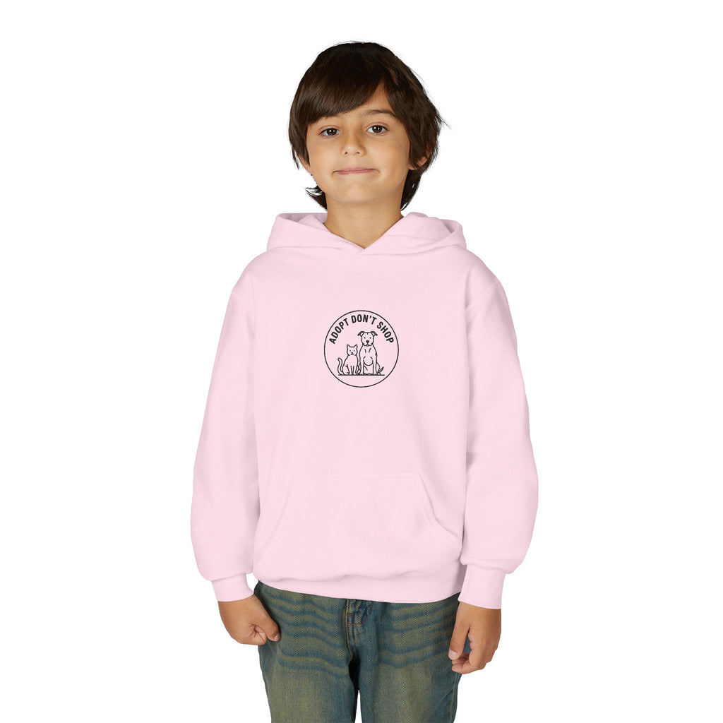 Adopt Don't Shop Kids Hoodie — Animal Rescue Support Youth Sweatshirt