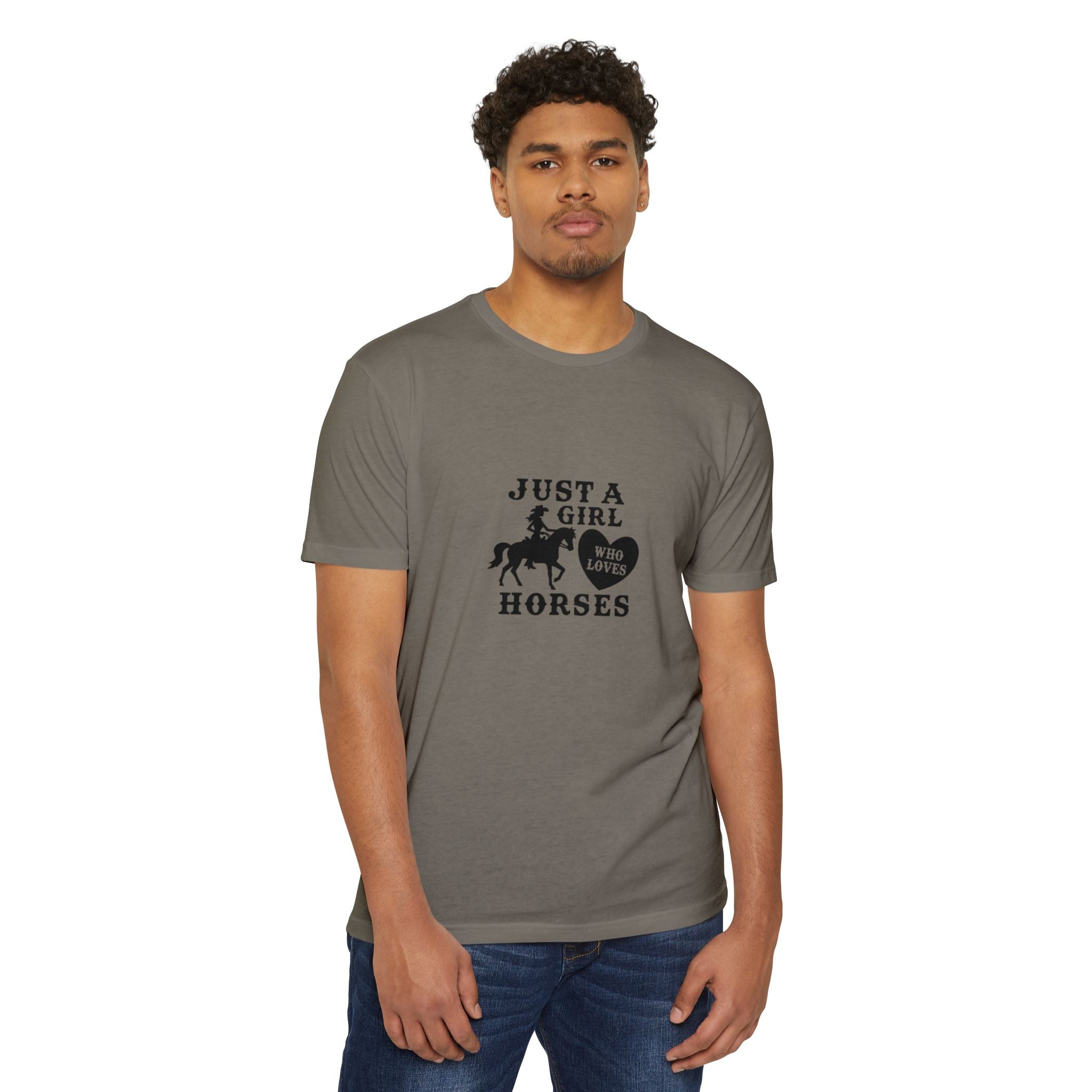 Just A Girl Who Loves Horses T-Shirt — Cute Equestrian Tee for Horse Lovers