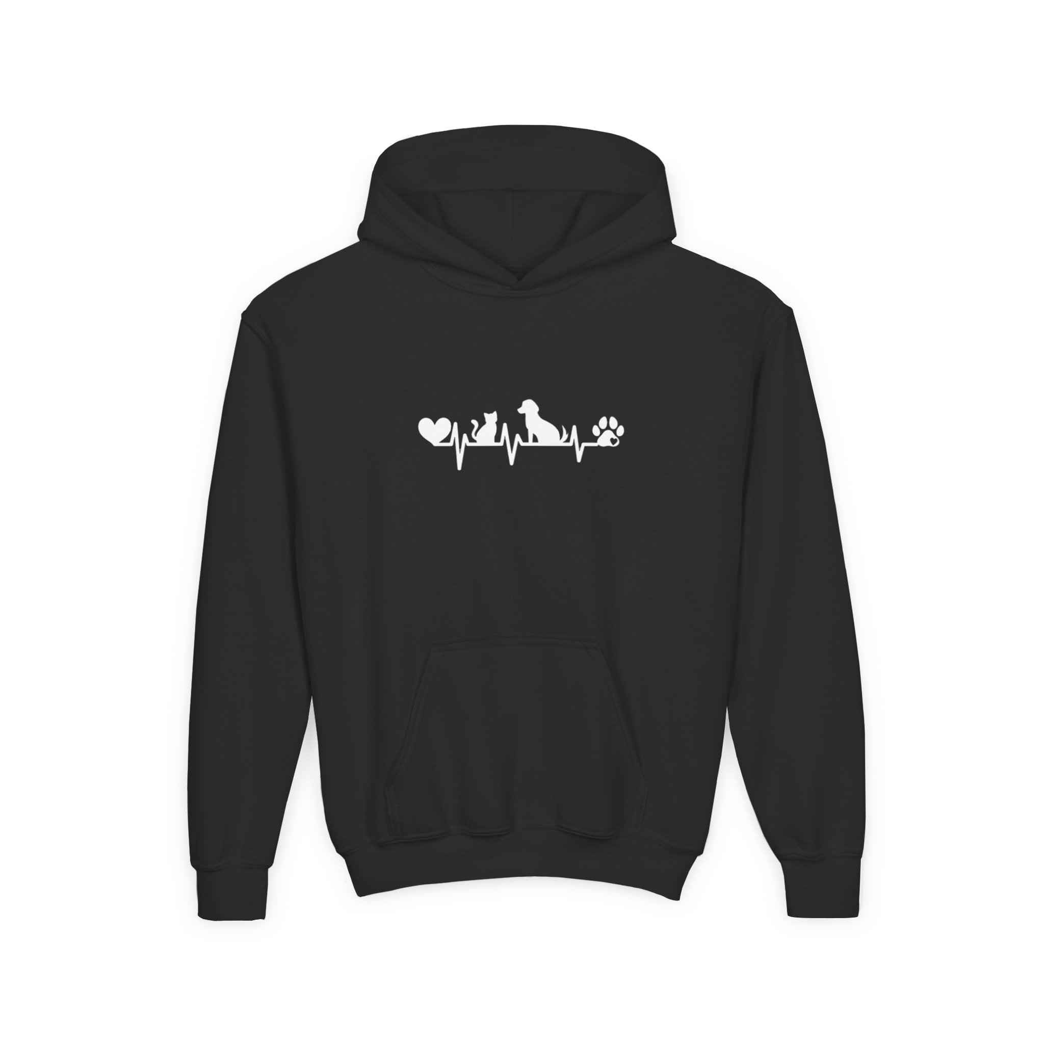Kids Dog & Cat Heartbeat Hoodie