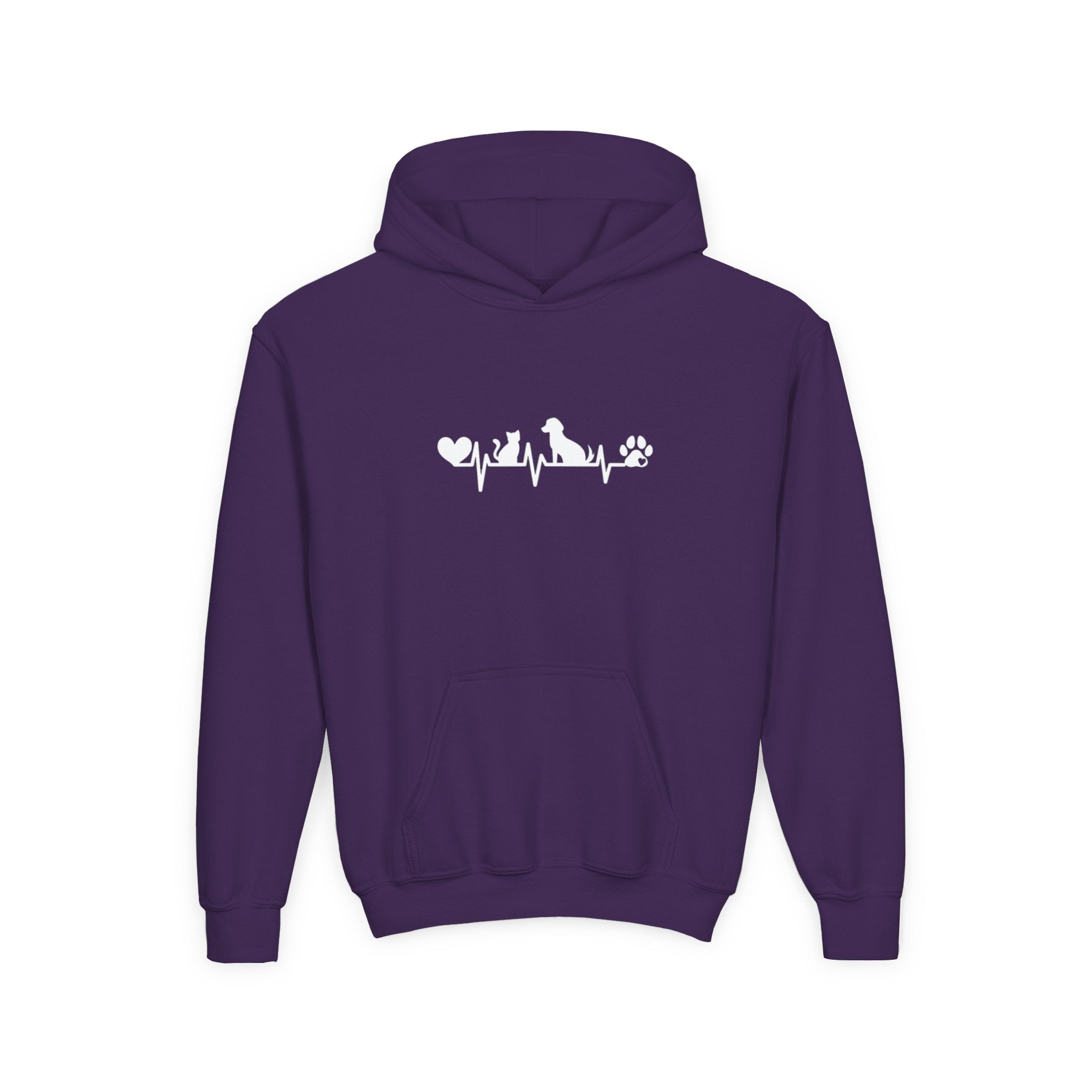 Kids Dog & Cat Heartbeat Hoodie