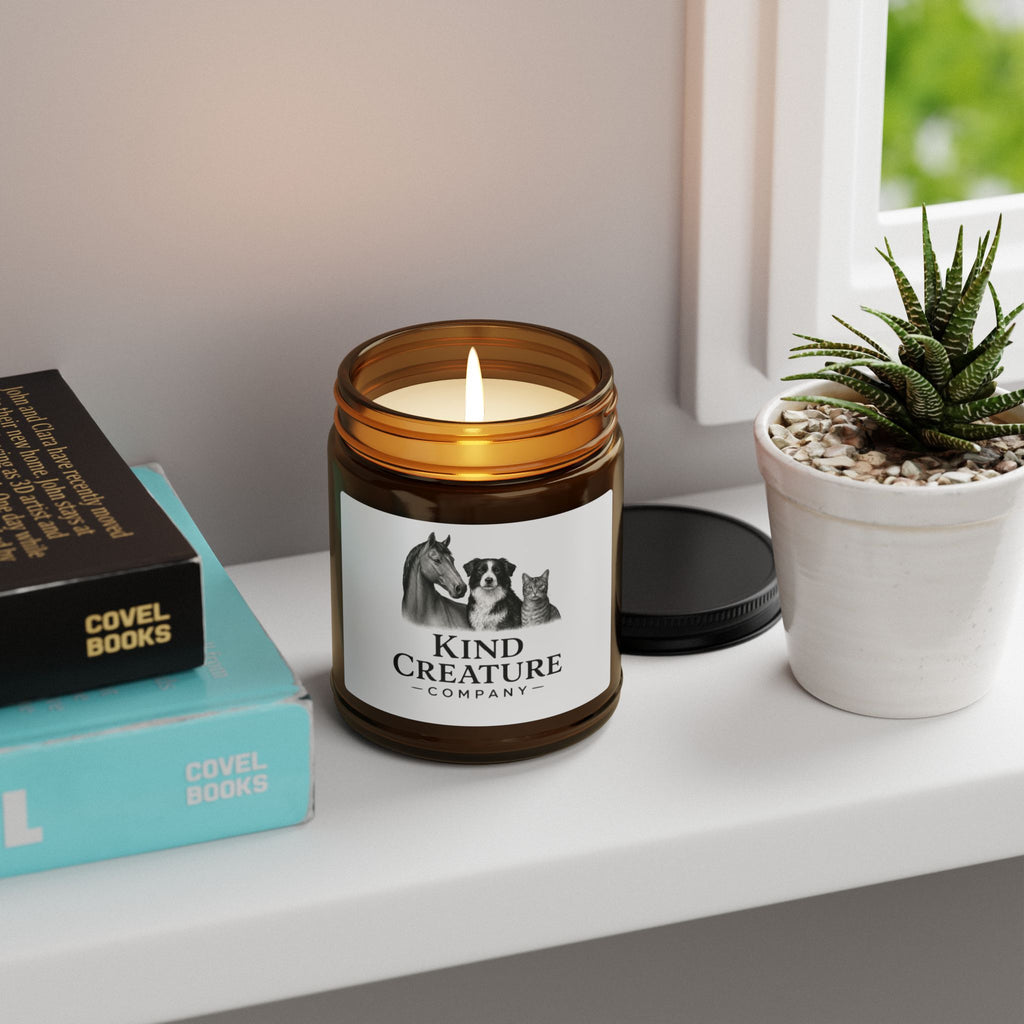 Kind Creature Scented Soy Candle — Amber Jar (Multiple Sizes)