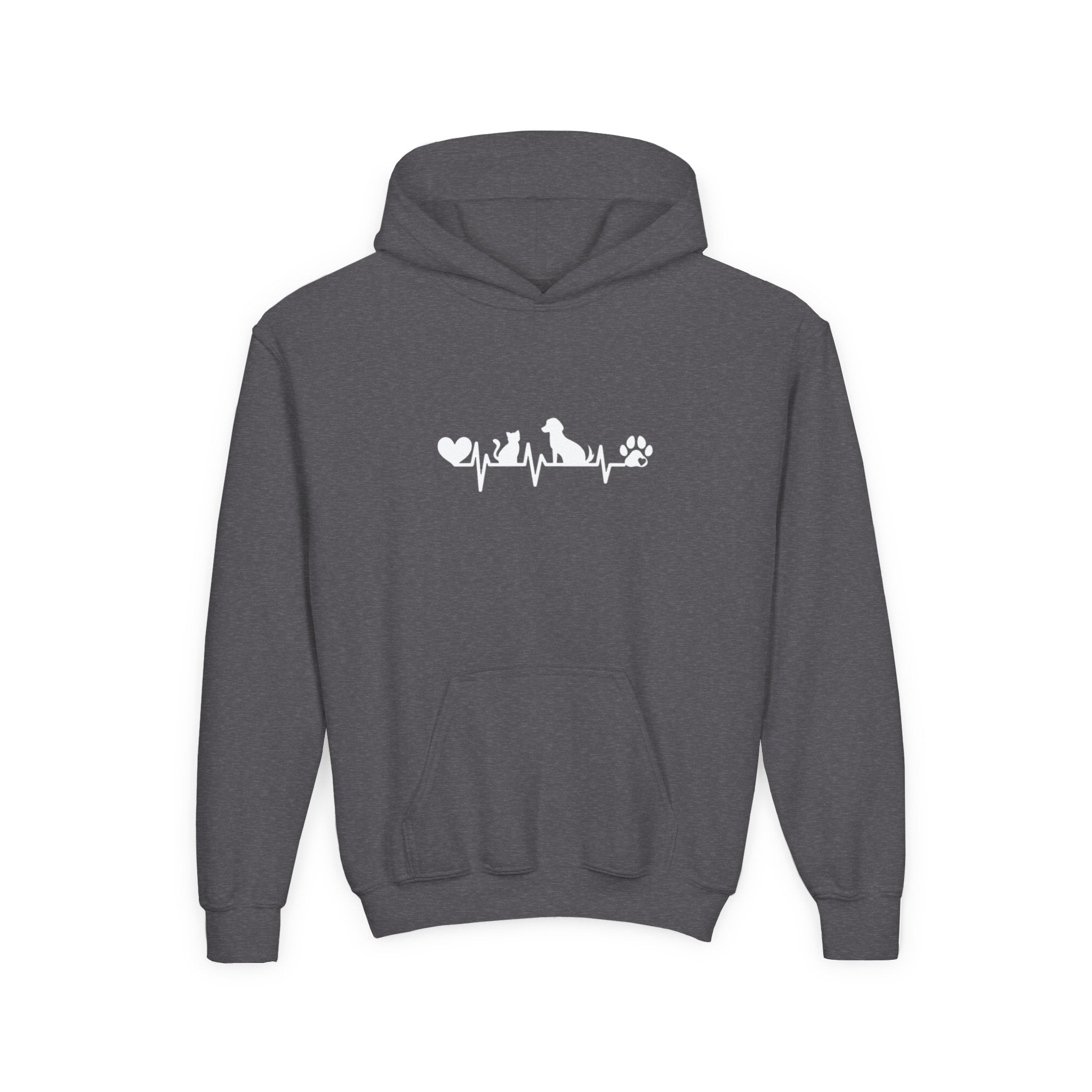 Kids Dog & Cat Heartbeat Hoodie