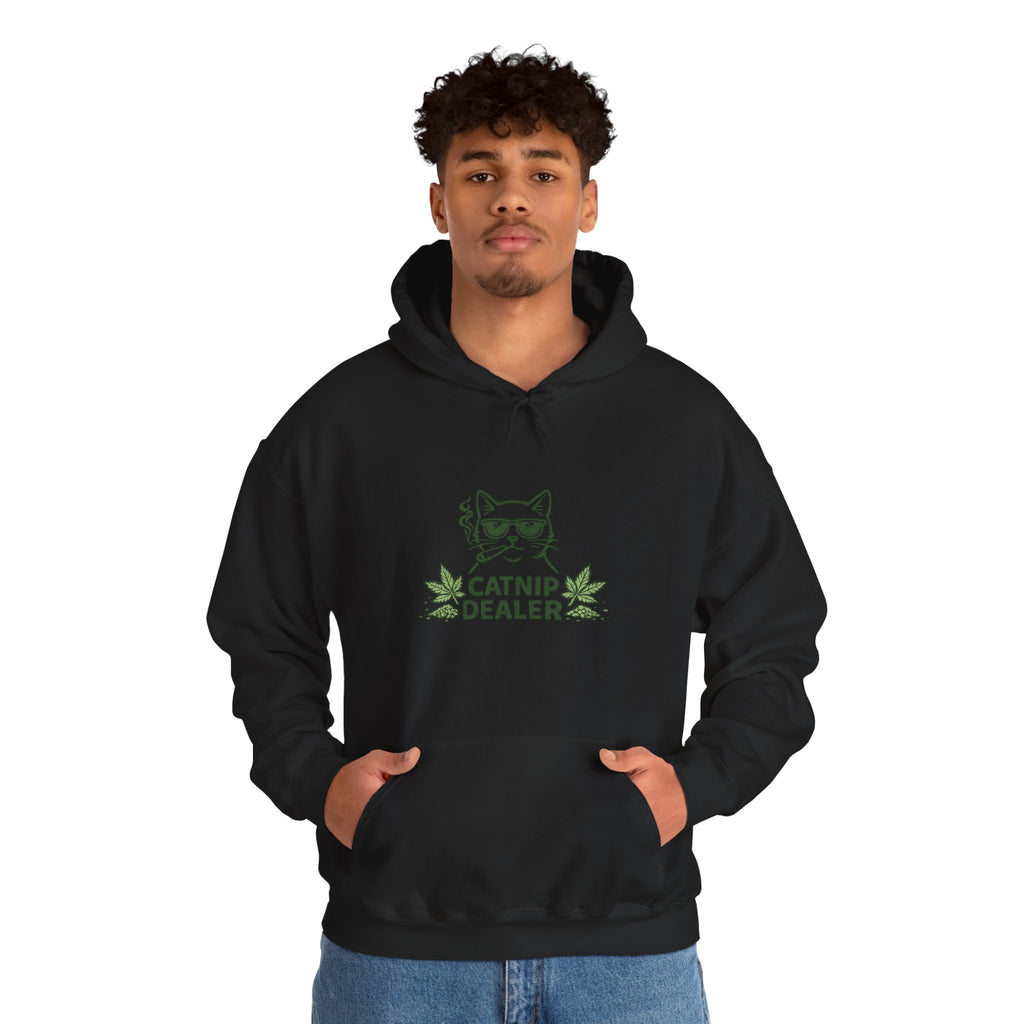 Funny Catnip Dealer Hoodie — Cat Lover Graphic Hoodie