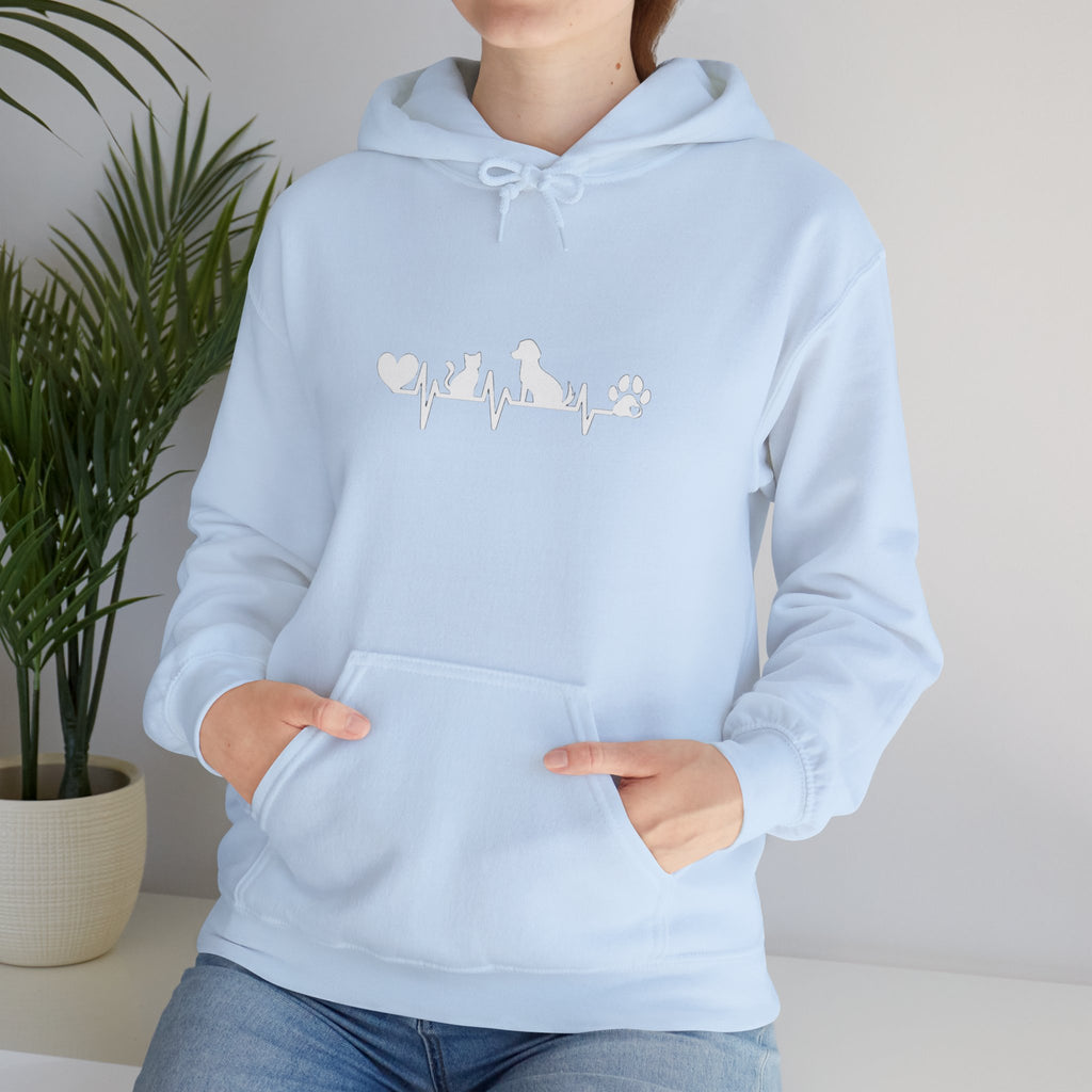 Dog-Cat Heartbeat Hoodie