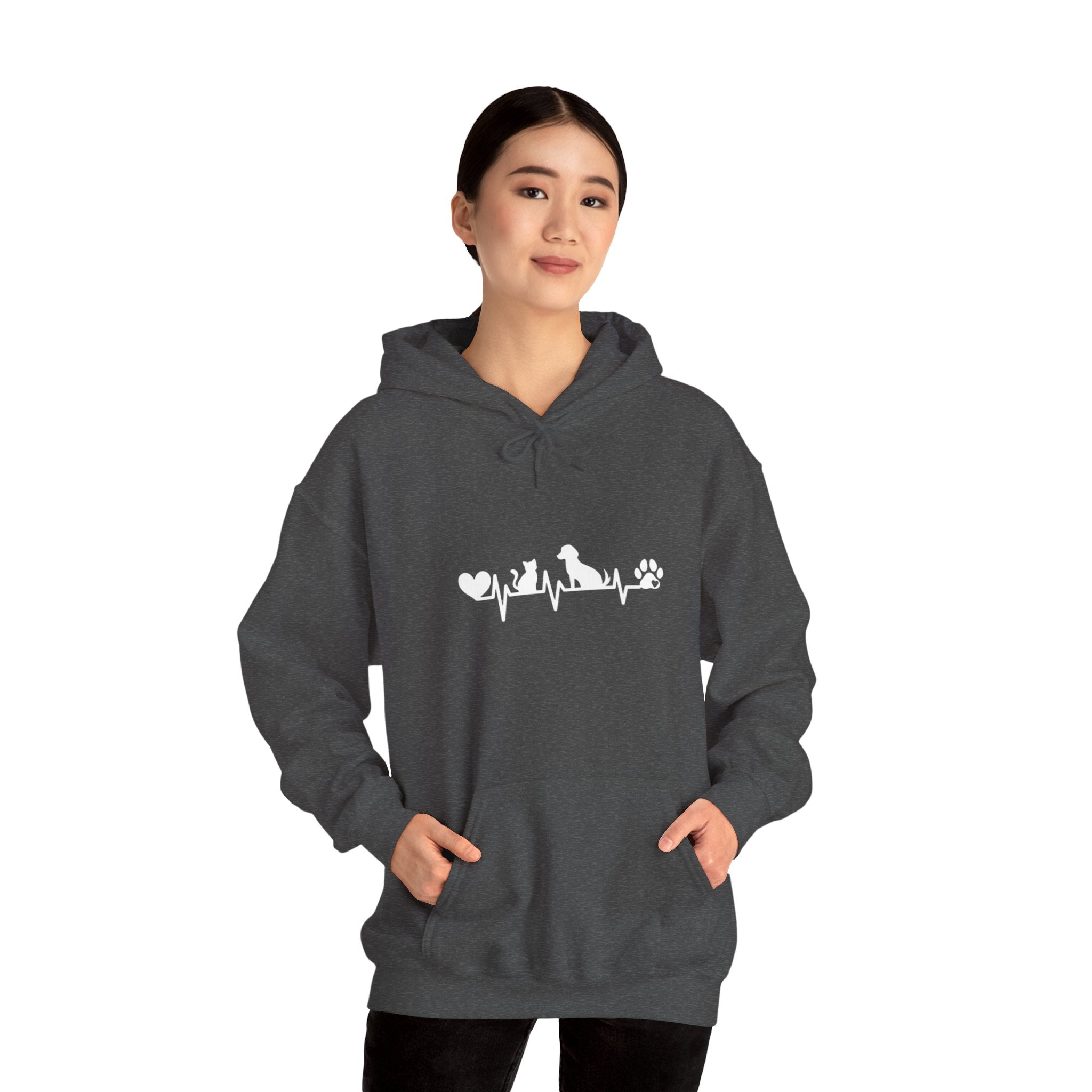 Dog-Cat Heartbeat Hoodie