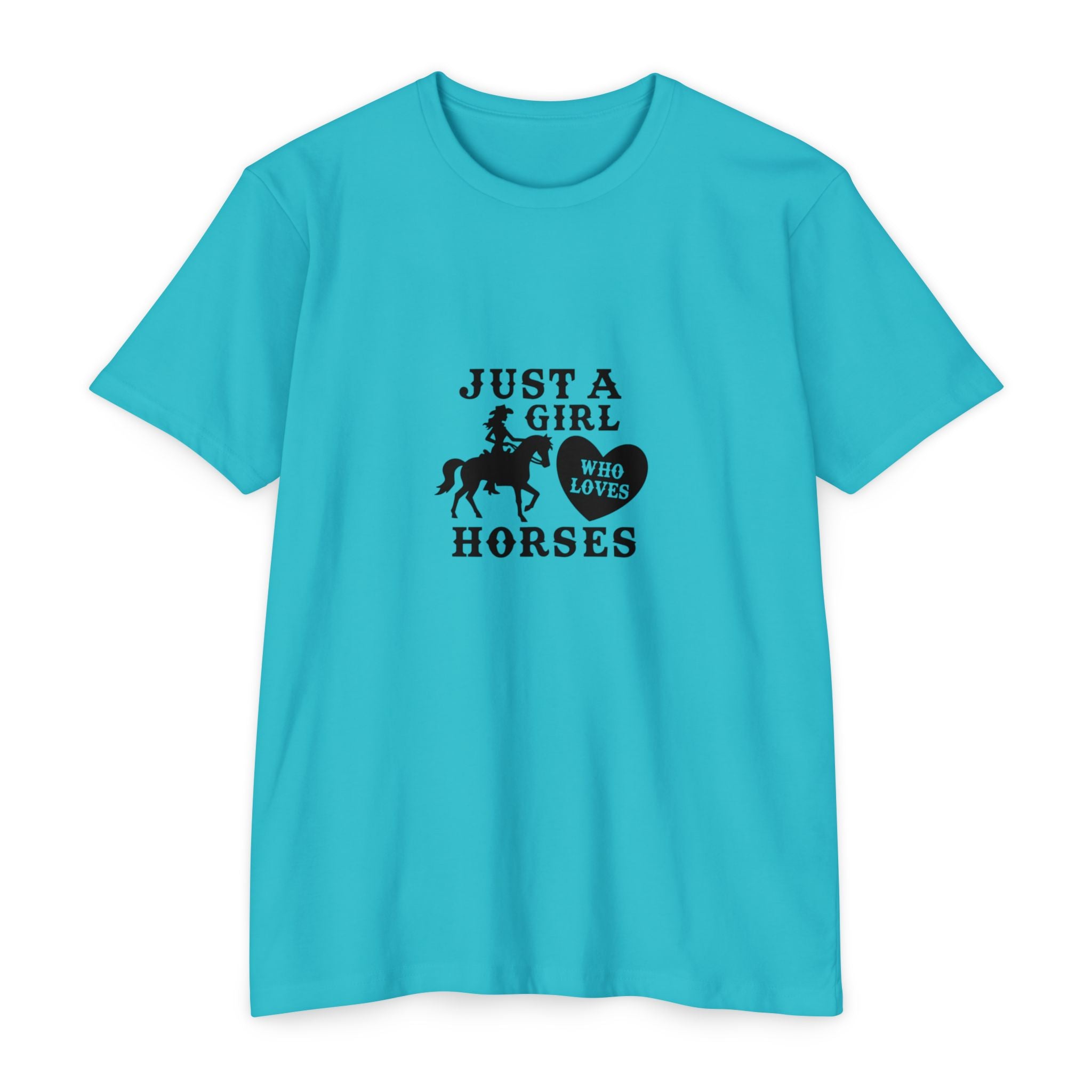 Just A Girl Who Loves Horses T-Shirt — Cute Equestrian Tee for Horse Lovers