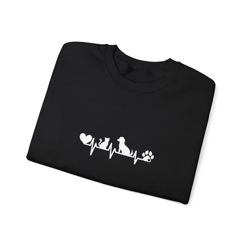 Cat-Dog Heartbeat Sweatshirt