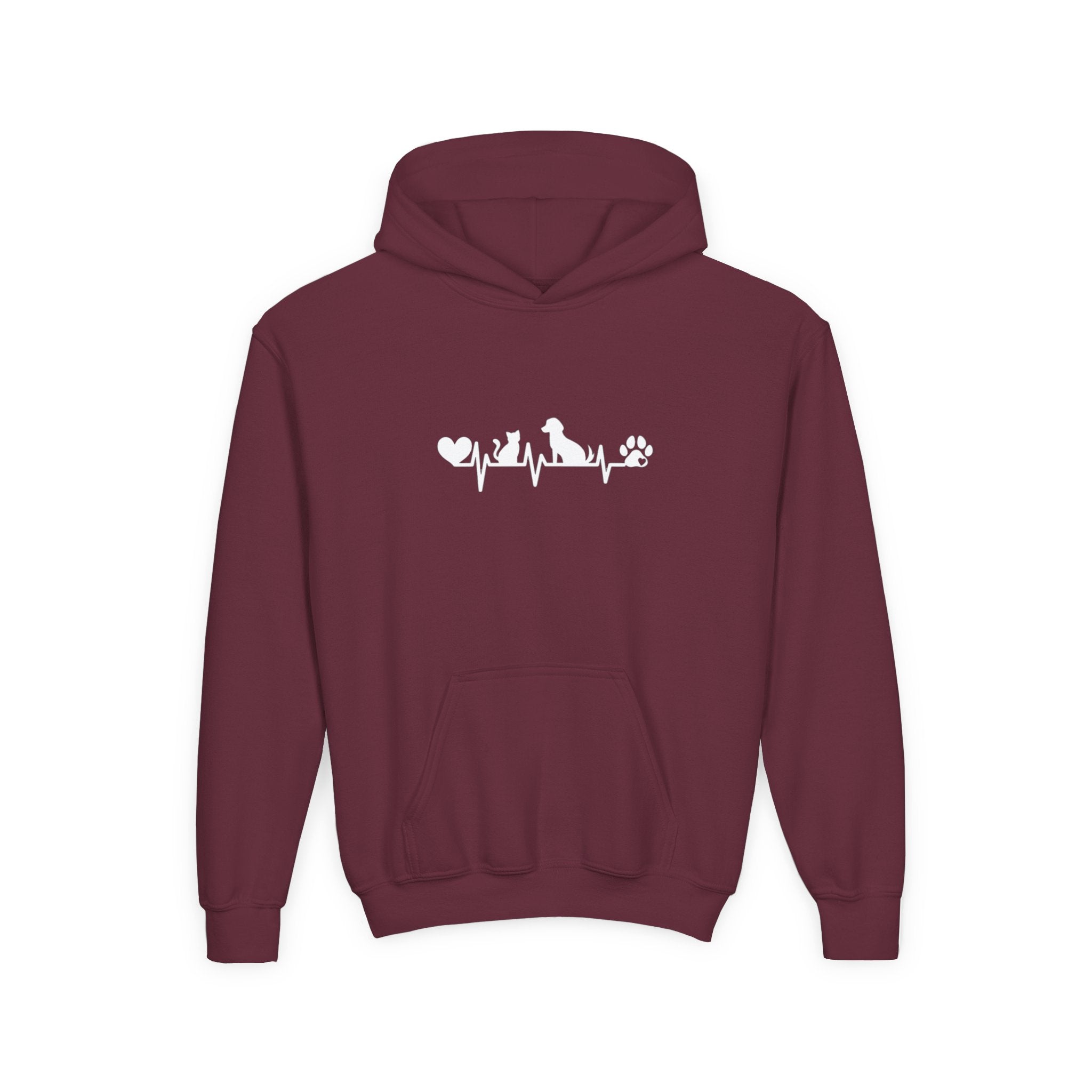 Kids Dog & Cat Heartbeat Hoodie