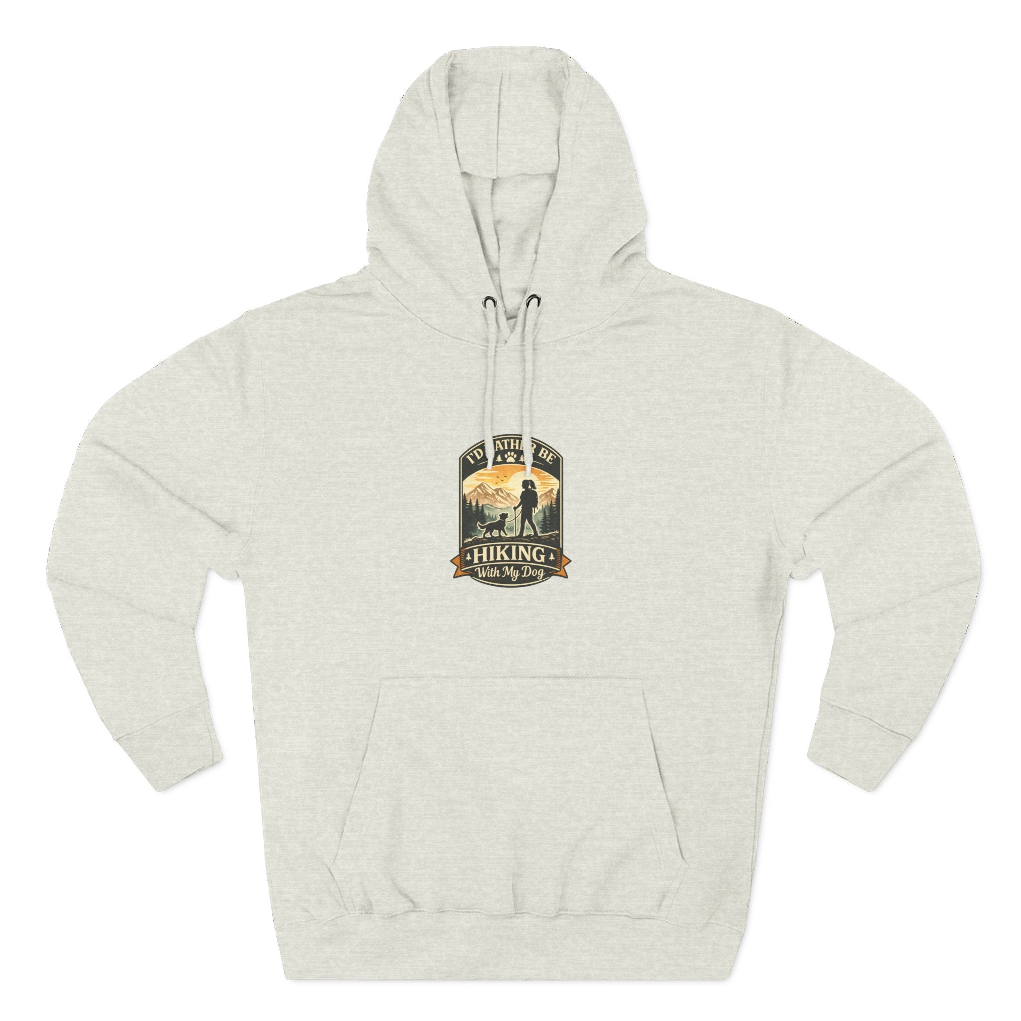 Hiking dog Hoodie — Adventure Awaits Fleece Pullover