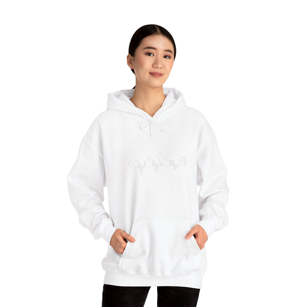 Dog-Cat Heartbeat Hoodie