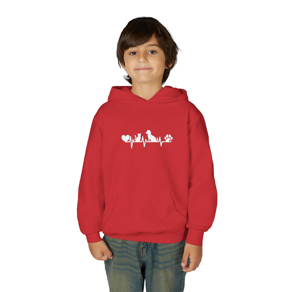 Kids Dog & Cat Heartbeat Hoodie