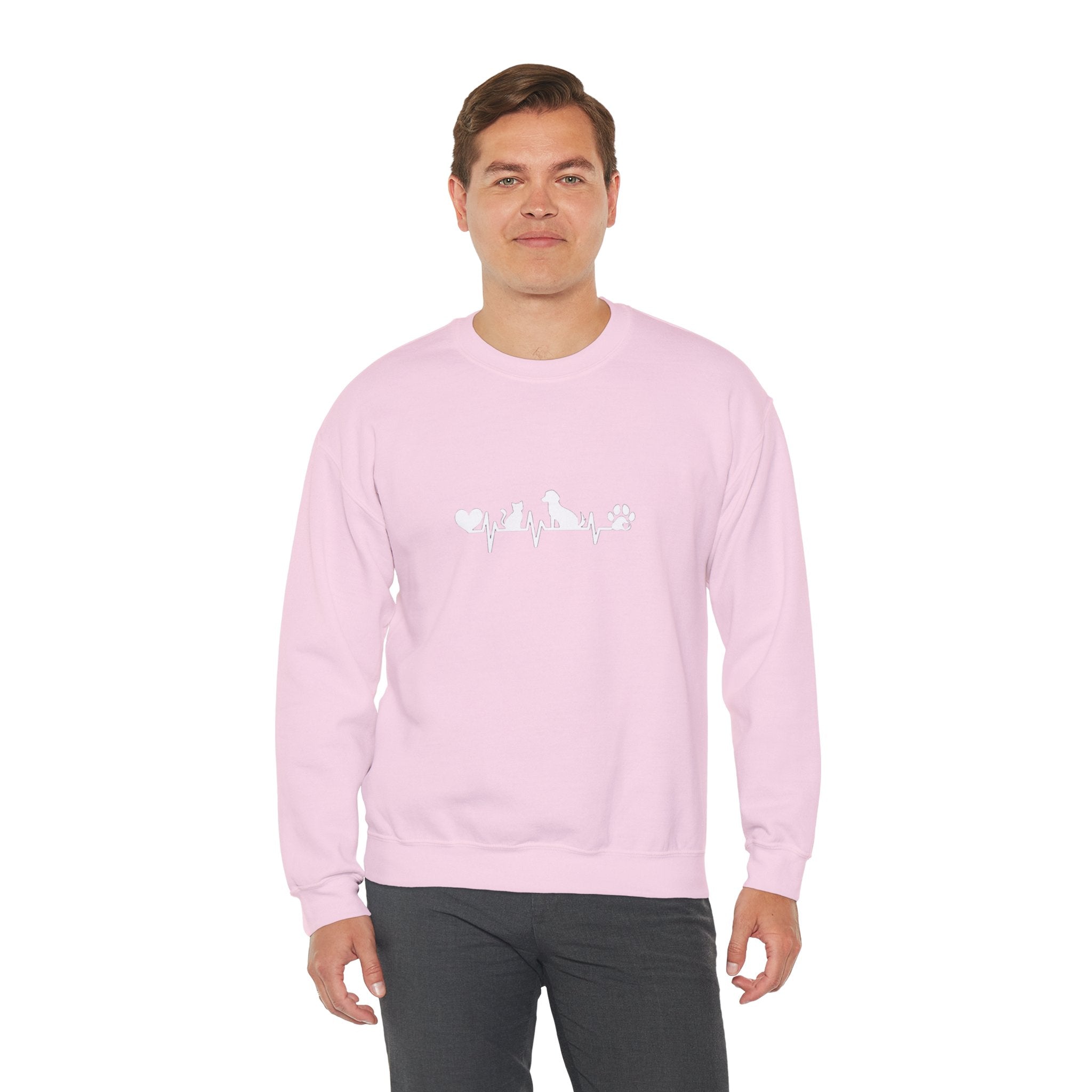 Cat-Dog Heartbeat Sweatshirt