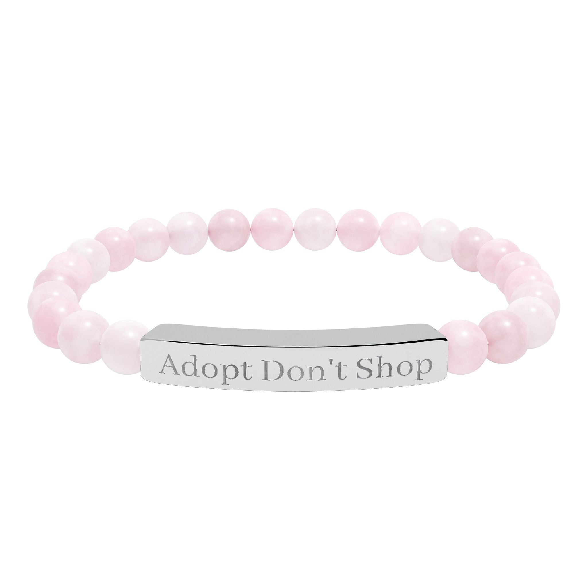 Adopt Don't Shop Bracelet — Personalized Beaded Gemstone Bracelet