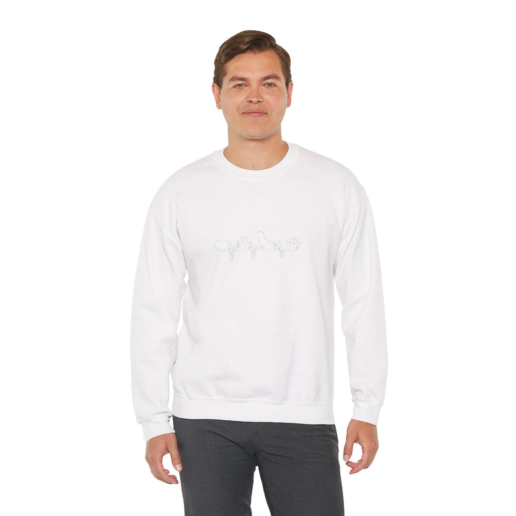 Cat-Dog Heartbeat Sweatshirt