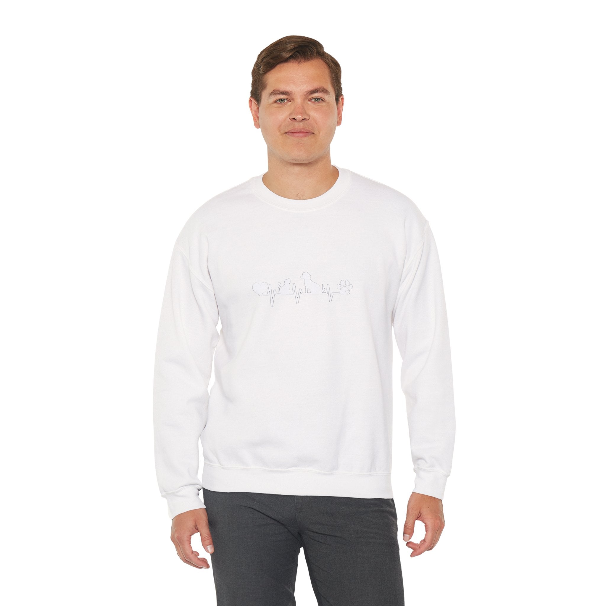 Cat-Dog Heartbeat Sweatshirt