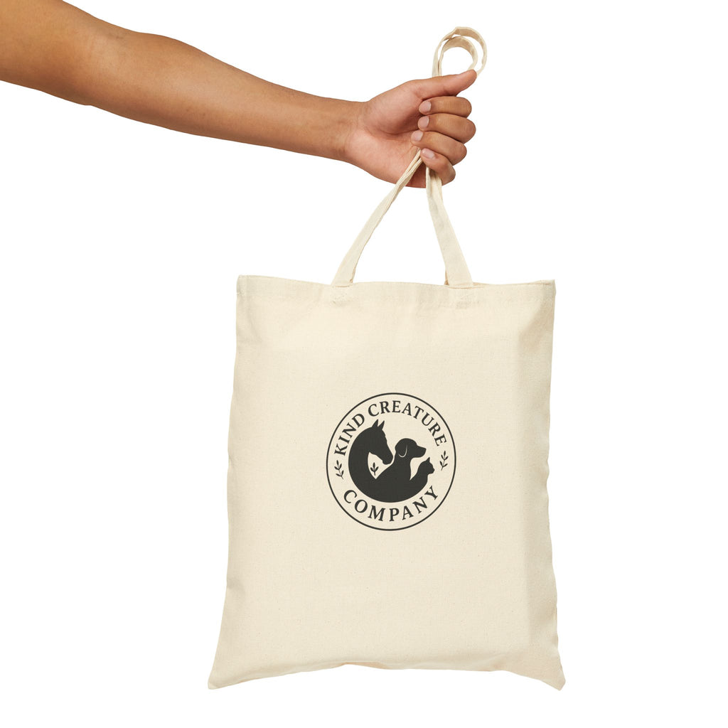 Kind Creature Company Canvas Tote Bag — Eco-Friendly Reusable Grocery & Market Bag
