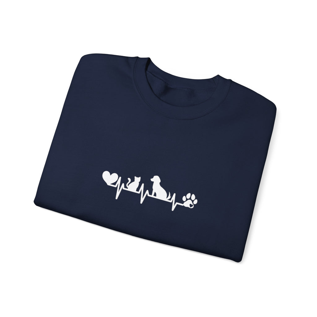 Cat-Dog Heartbeat Sweatshirt