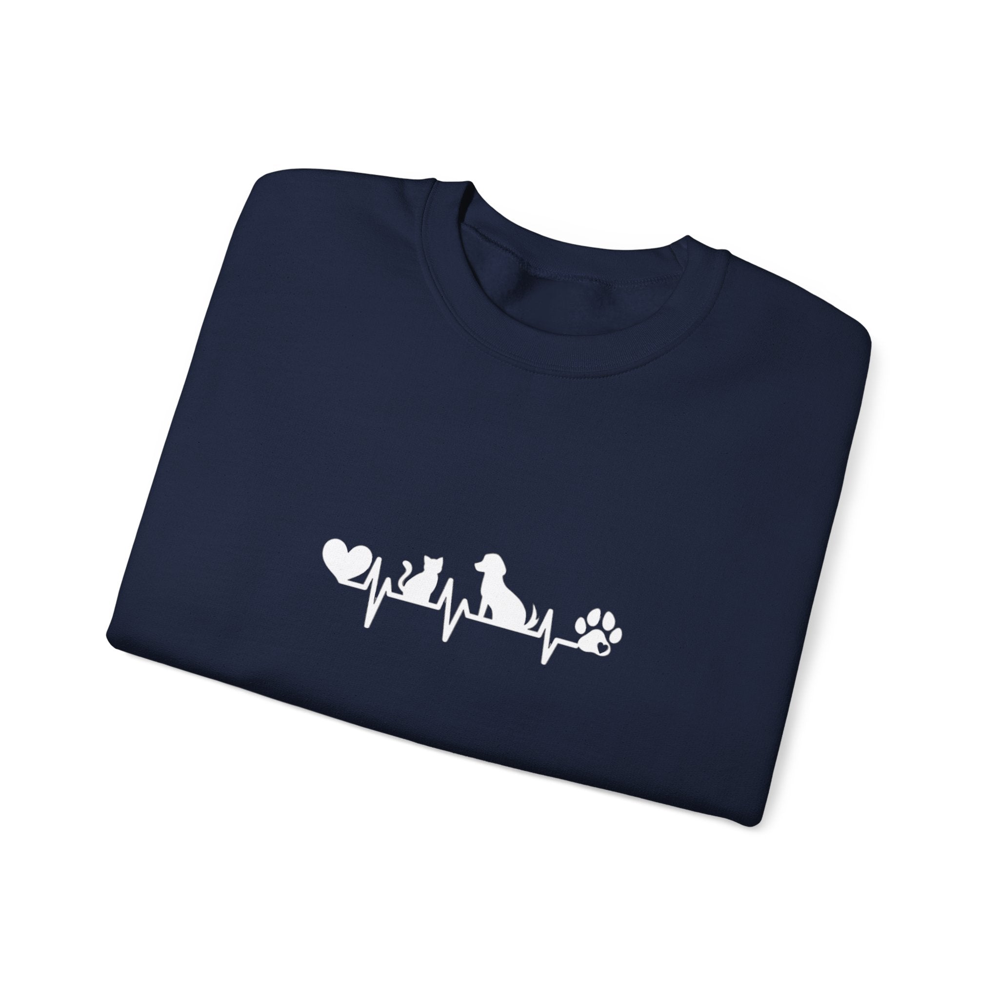 Cat-Dog Heartbeat Sweatshirt