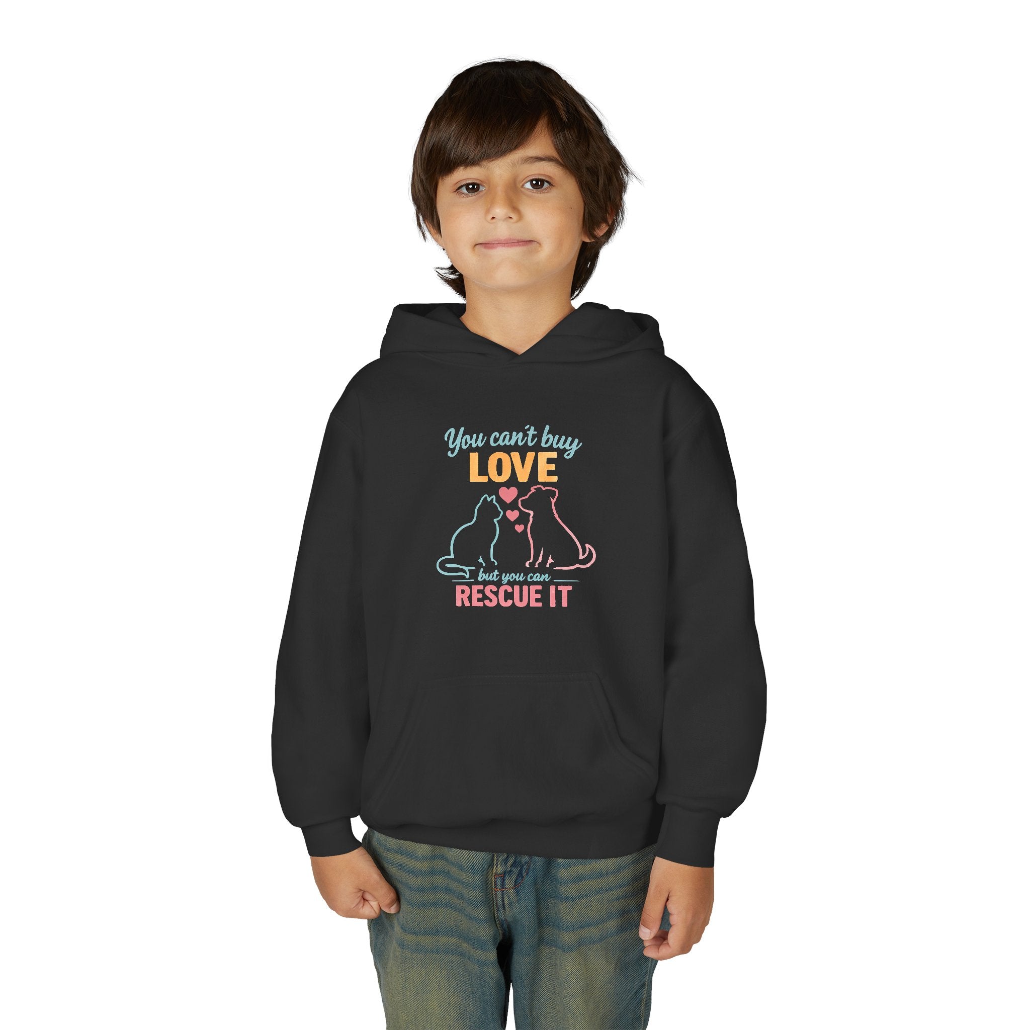 Kids 'You Can't Buy Love But You Can Rescue It' Animal Rescue Hoodie
