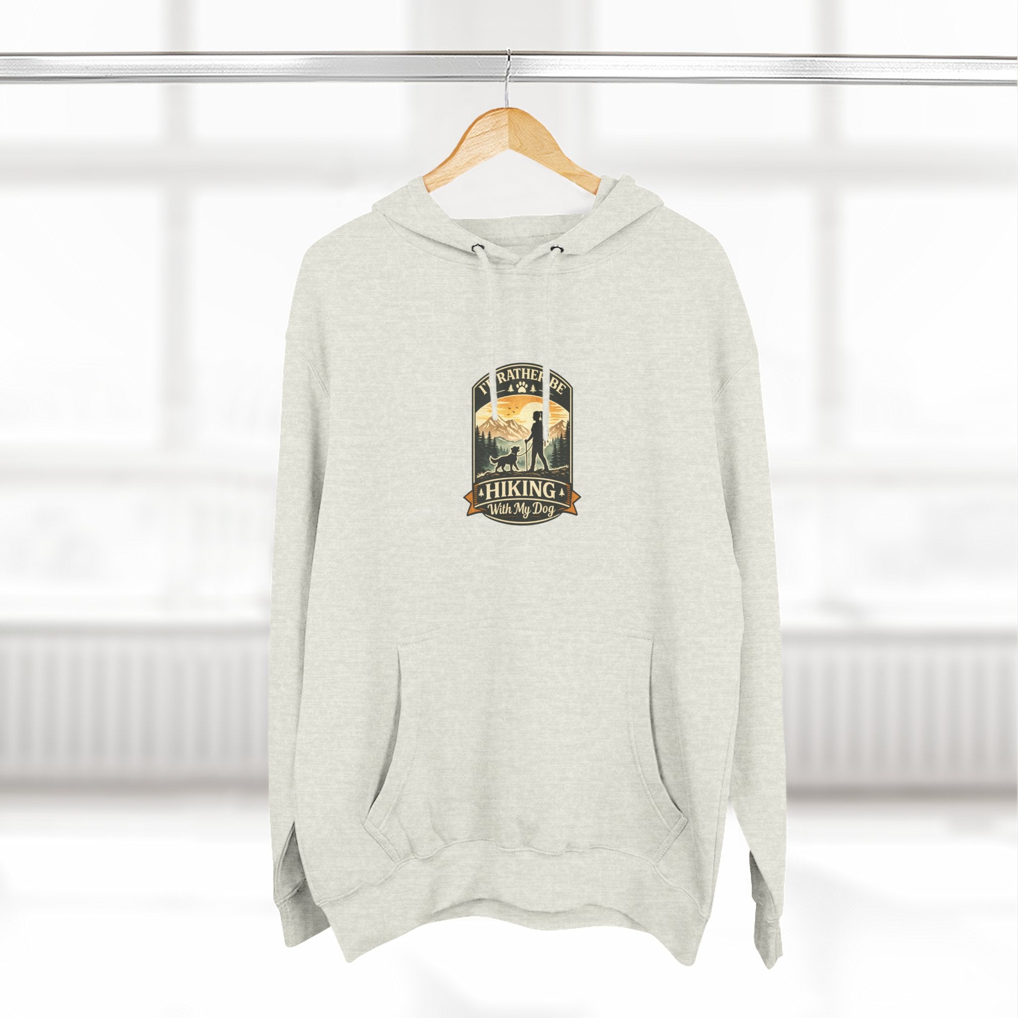 Hiking dog Hoodie — Adventure Awaits Fleece Pullover